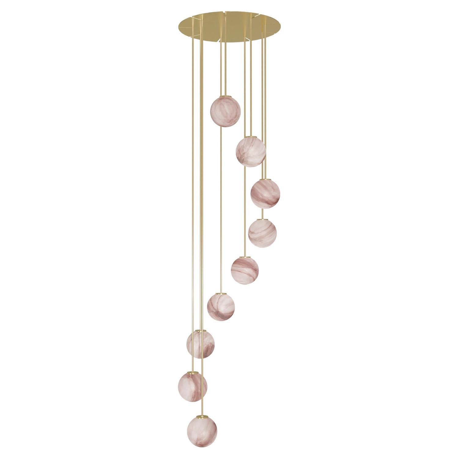 Lampadario a sospensione Royal a spirale circolare di Robin Lamps