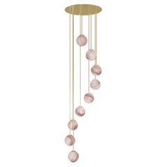 Lustre à suspension circulaire en spirale par Robin Lamps