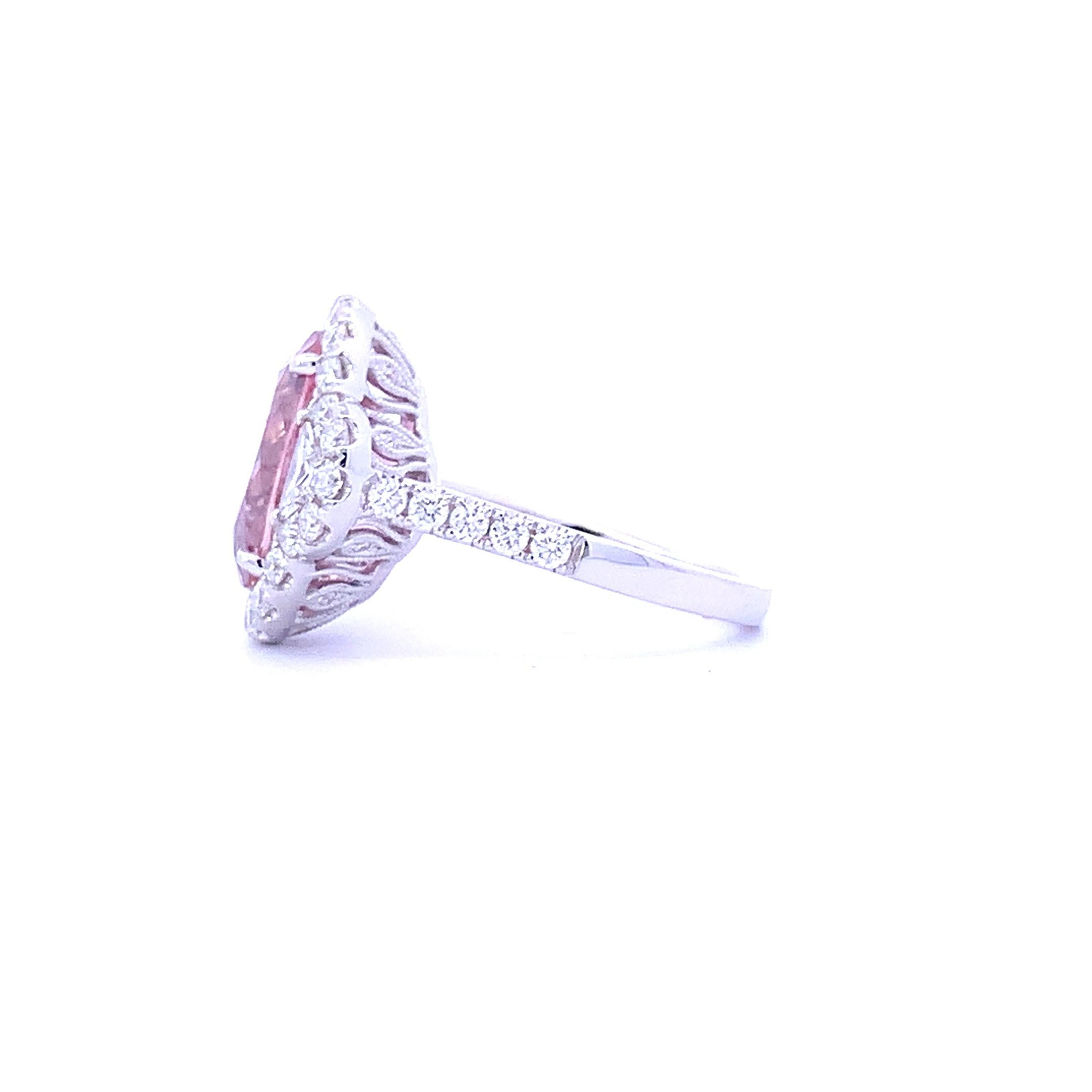 Artist Royal Pink Tourmaline Ring (#18248) For Sale