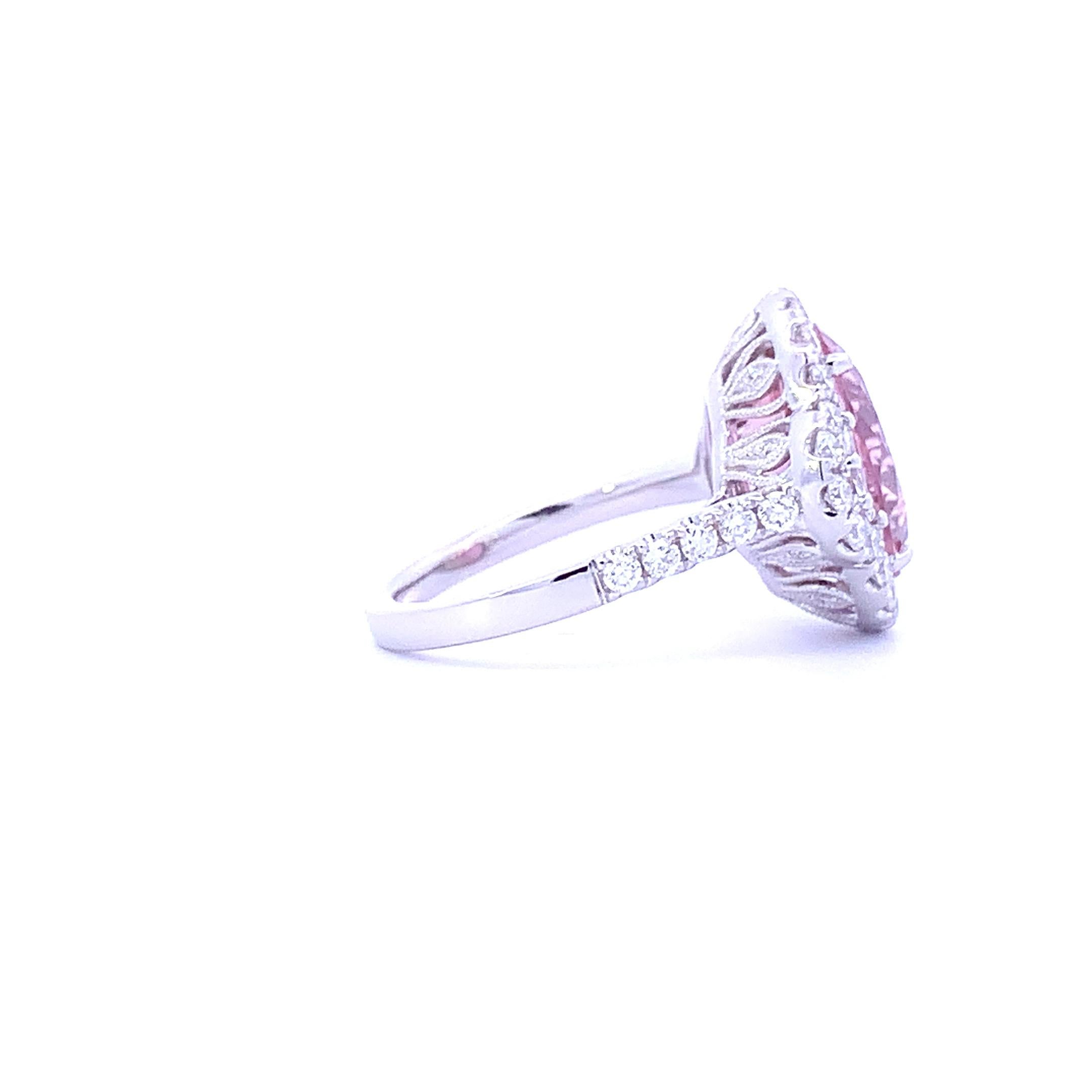 Royal Pink Tourmaline Ring (#18248) In New Condition For Sale In Great Neck, NY