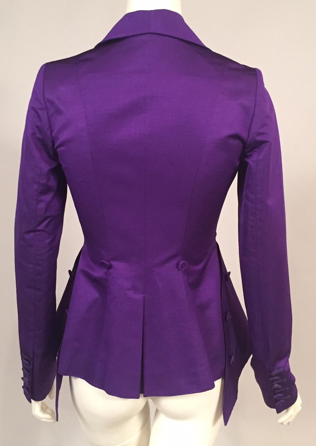 silk purple jacket