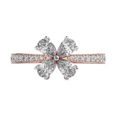 Royal Quad Moissanite Ring 925 Sterling Silver Minimalist Solitaire Ring For Her