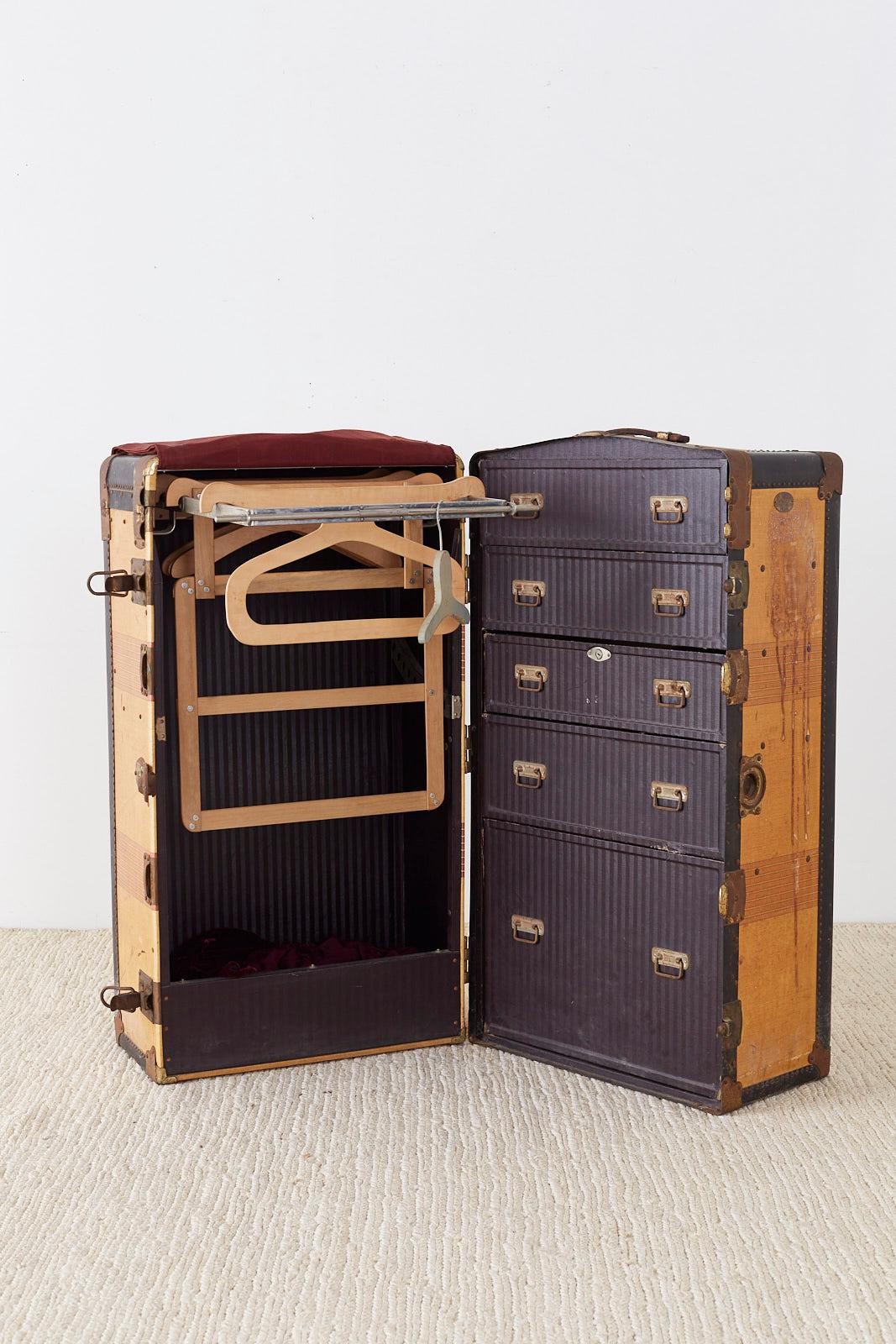 Royal Robe Canvas Standing Wardrobe Steamer Trunk 1