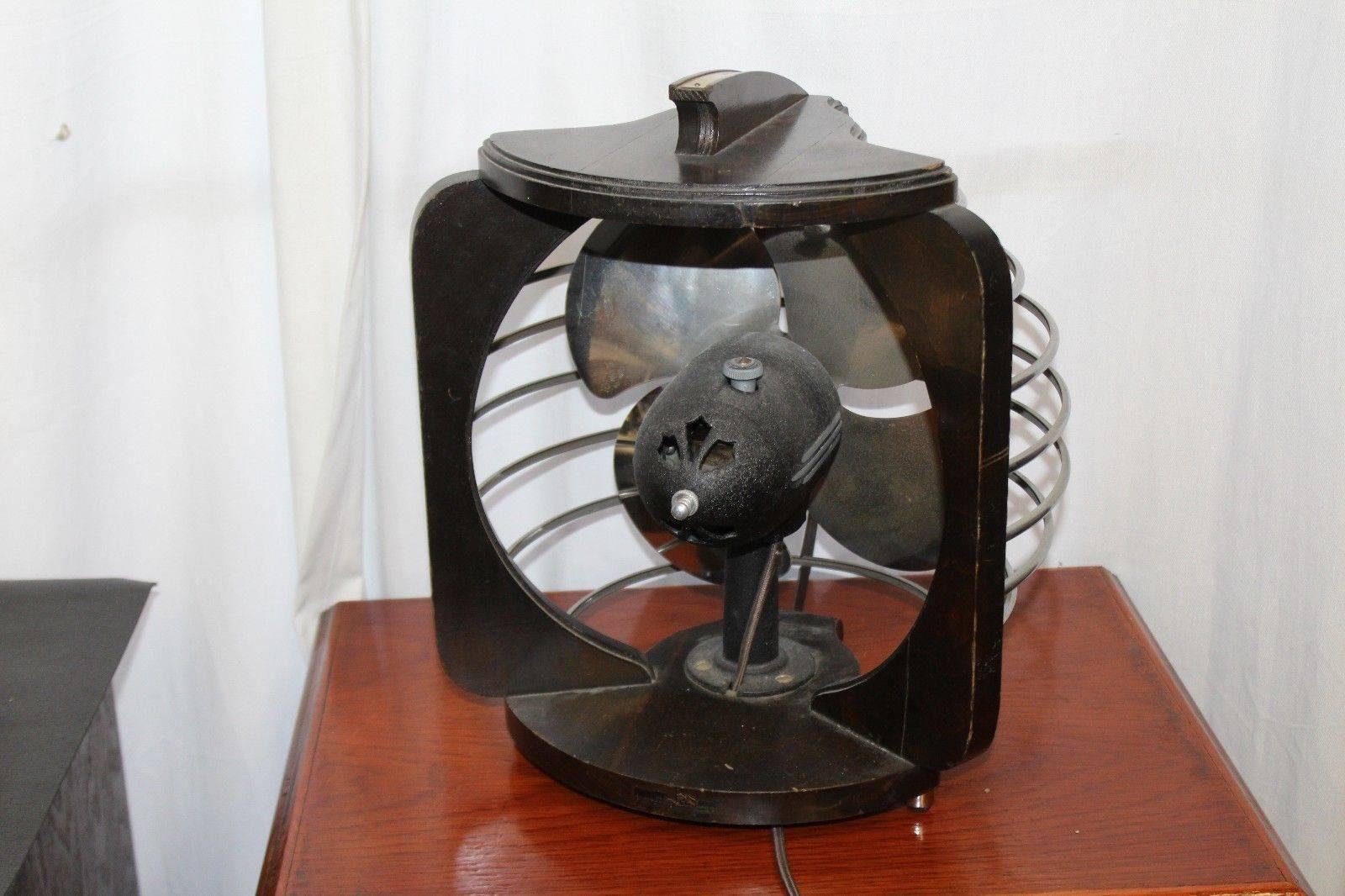 American Royal Rochester Art Deco Electric Vintage Table Fan, 1930s