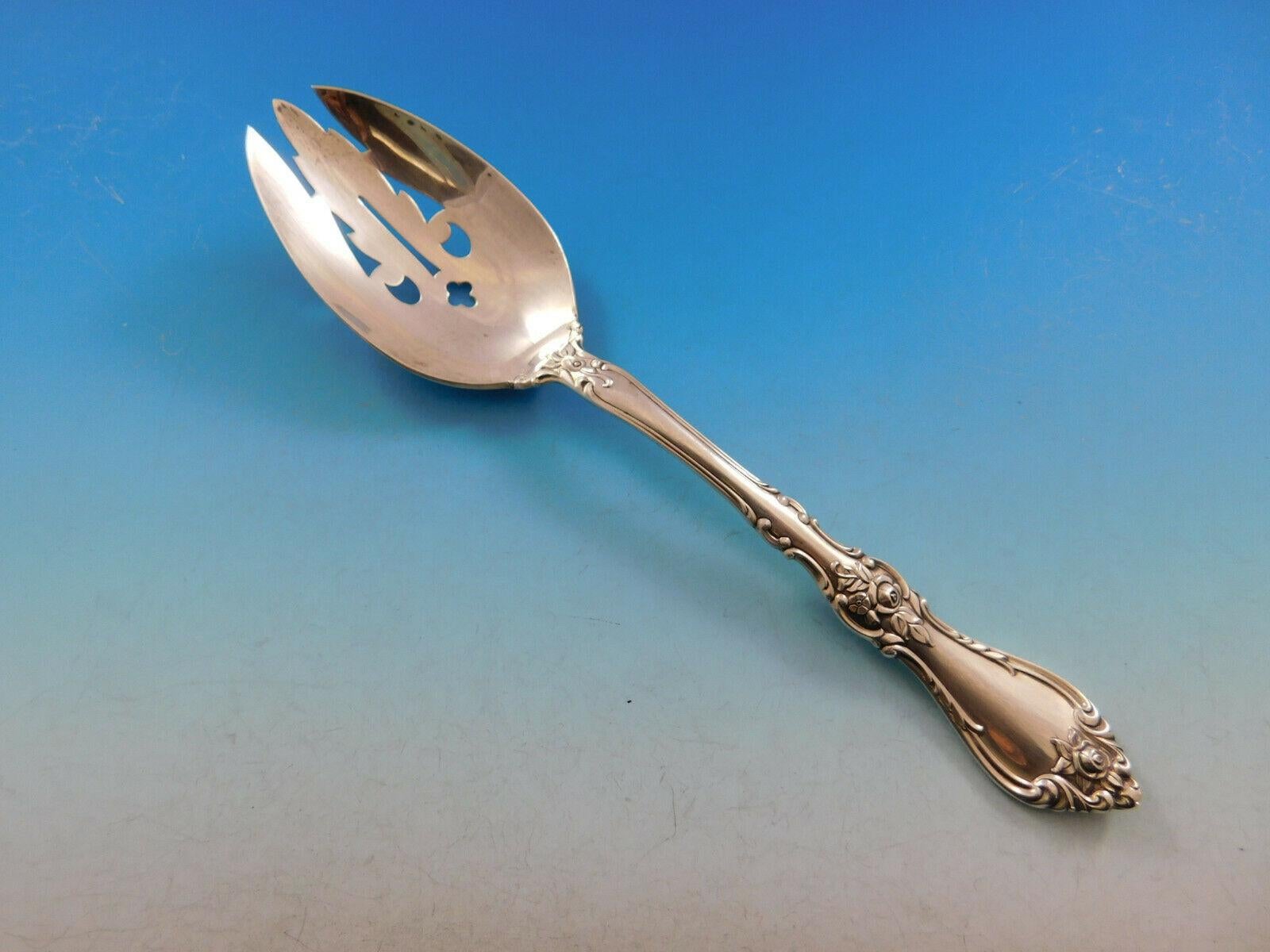 Argent sterling Service de couverts en argent sterling Royal Rose de Wallace pour 8 personnes