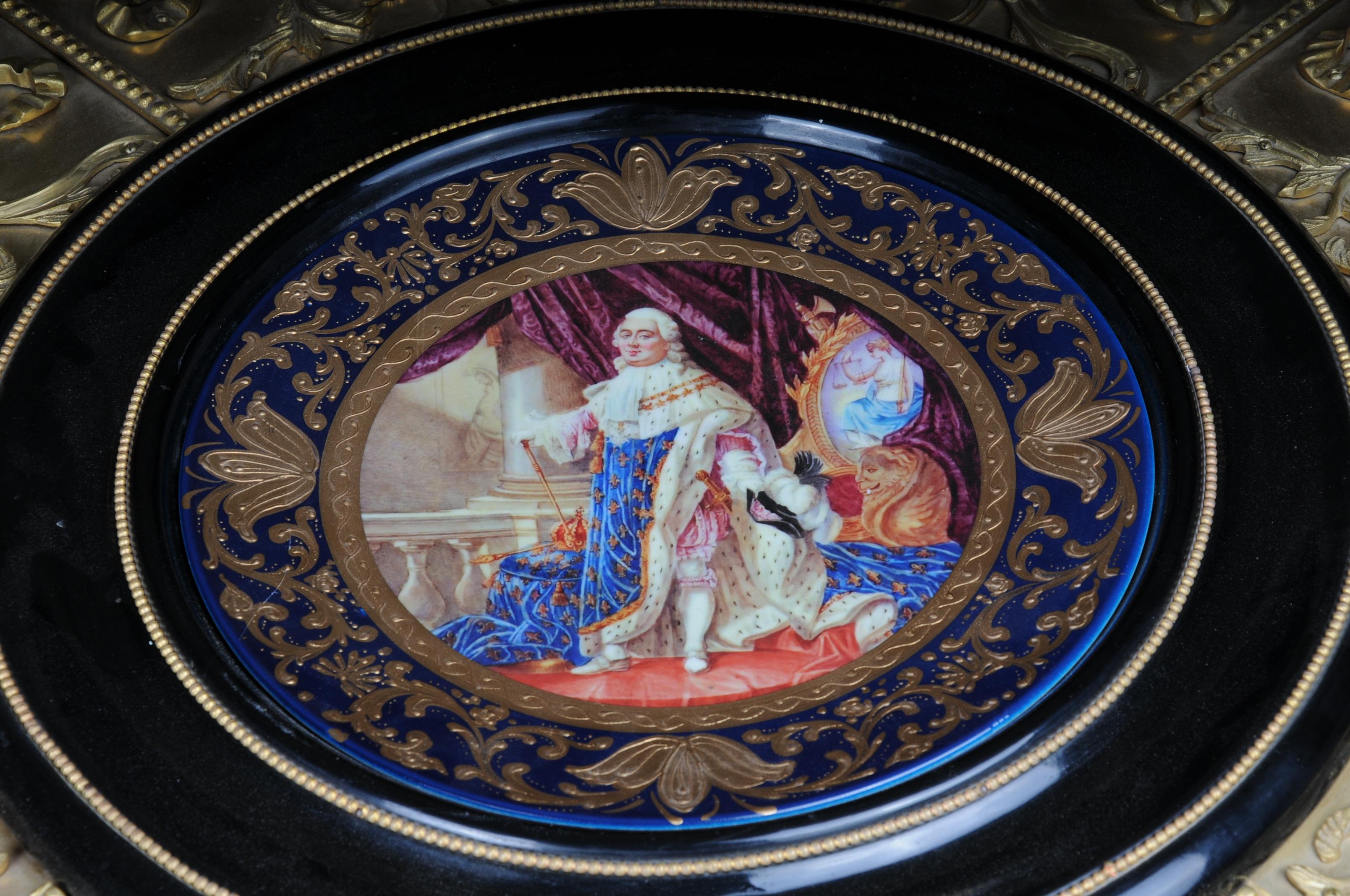Tavolo Royal Salon, telaio e piano di montaggio in porcellana con bronzo stile Sevres in vendita 1