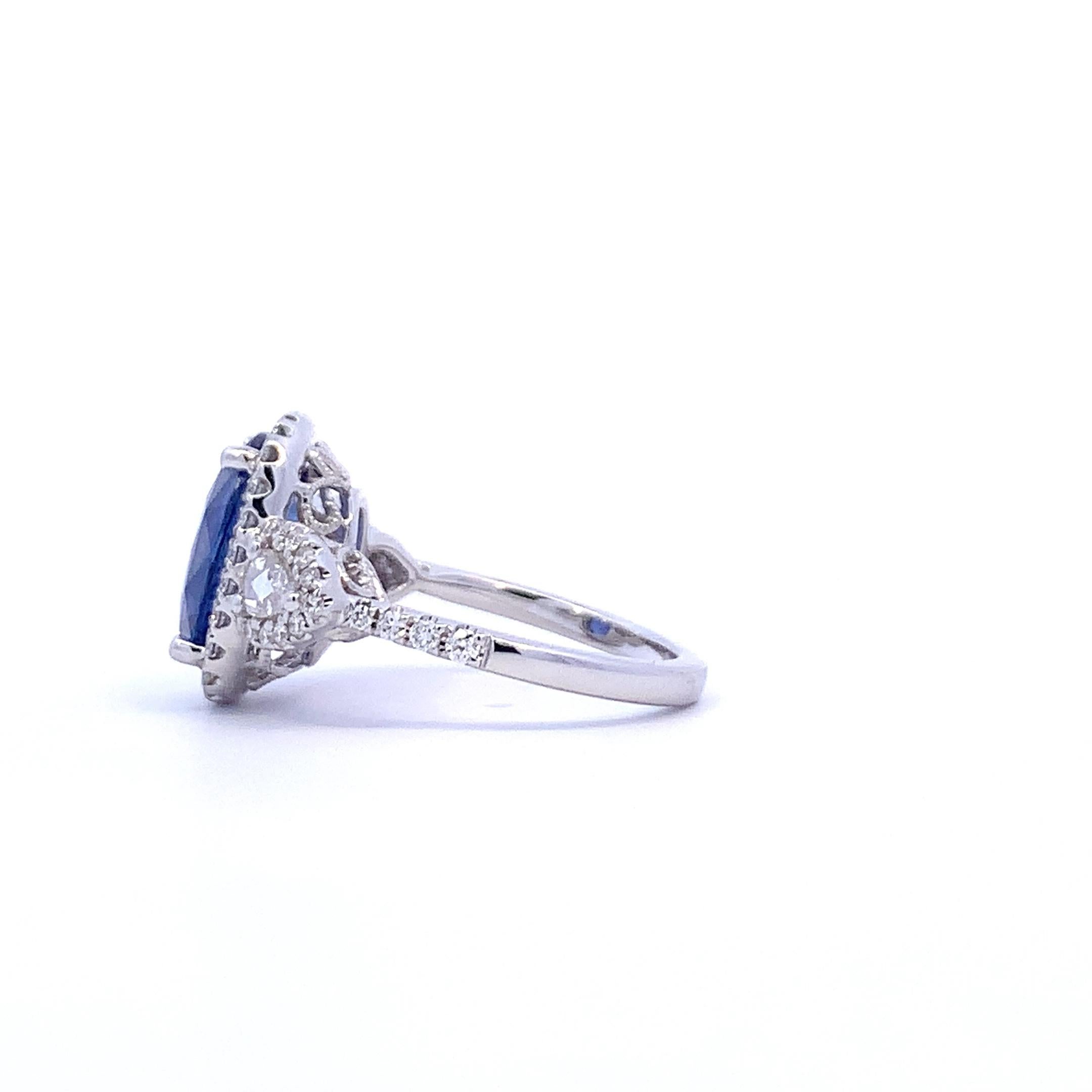 Royal Sapphire Ring (#17477) In New Condition For Sale In Great Neck, NY