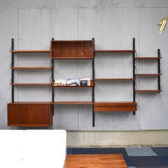 Royal Series Wall Unit by Poul Cadovius in Teak, Denmark, 1950s