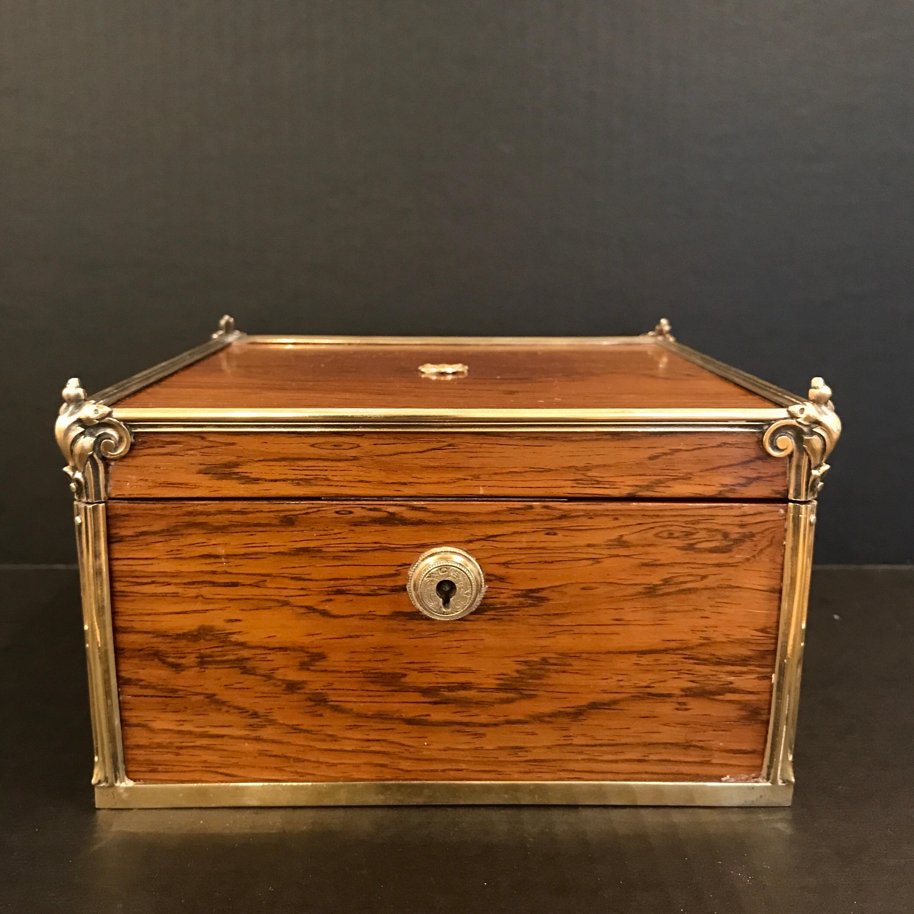 Georgian Royal Silver-Gilt Mounted Toilet Box by Paul Storr, London, 1813 For Sale