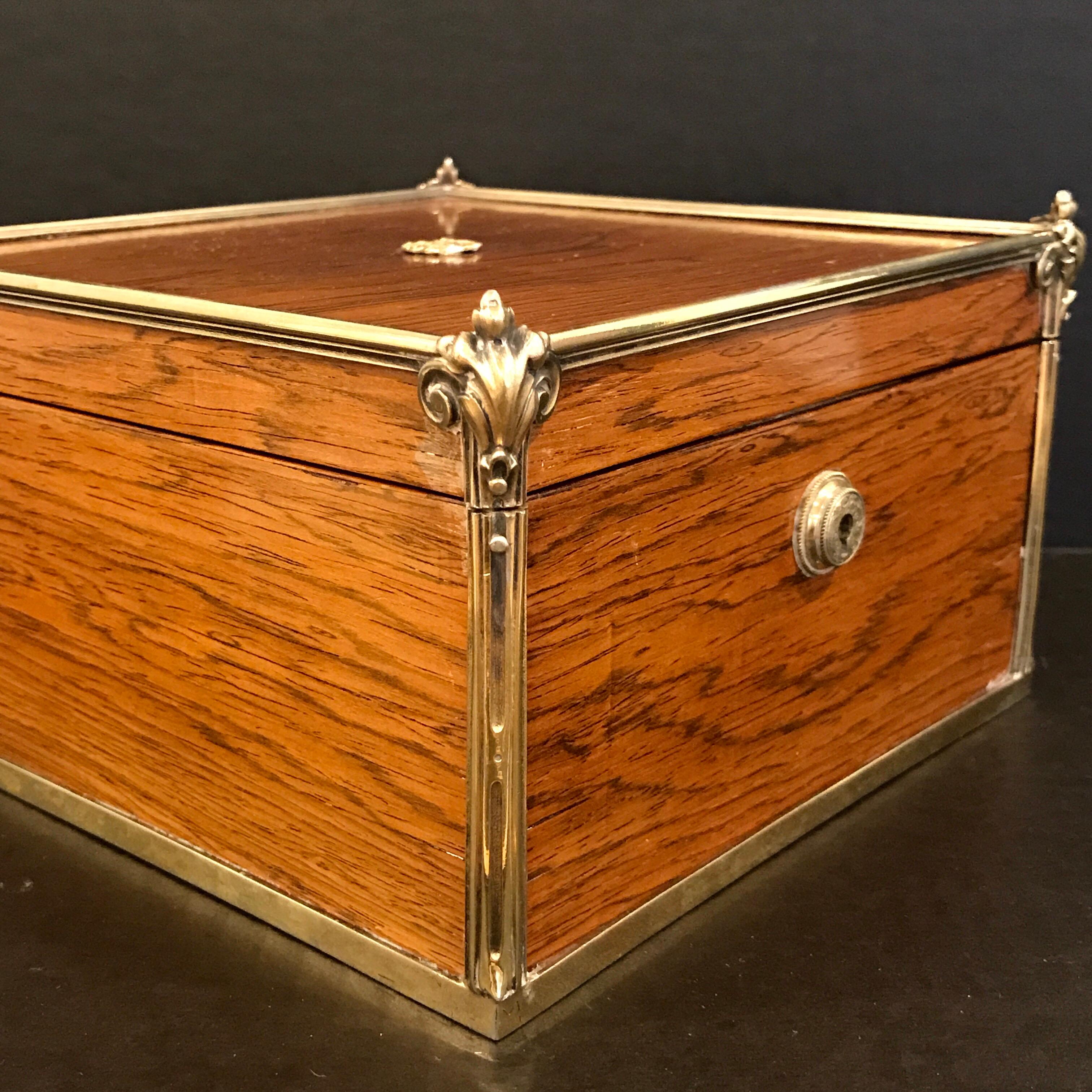 Early 19th Century Royal Silver-Gilt Mounted Toilet Box by Paul Storr, London, 1813 For Sale