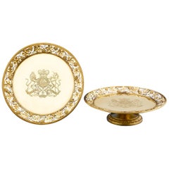 Antique Royal Silver Gilt Tazze by Digby Scott and Benjamin Smith