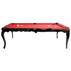 Royal Snooker Table in Black Lacquered Wood by Boca do Lobo