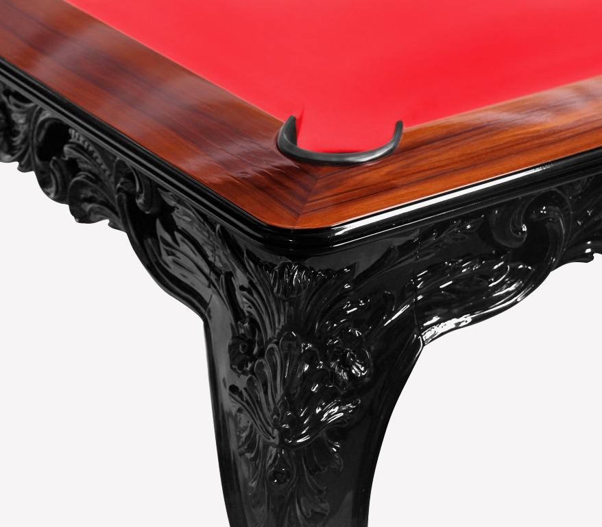 Portuguese Royal Snooker Table in Black Lacquered Wood by Boca do Lobo For Sale