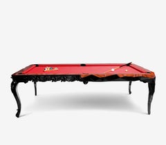 Royal Snooker Table in Black Lacquered Wood by Boca do Lobo