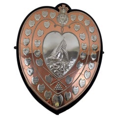 Royal Southampton Yacht Club’s Large Wall Trophy in Copper and Silver
