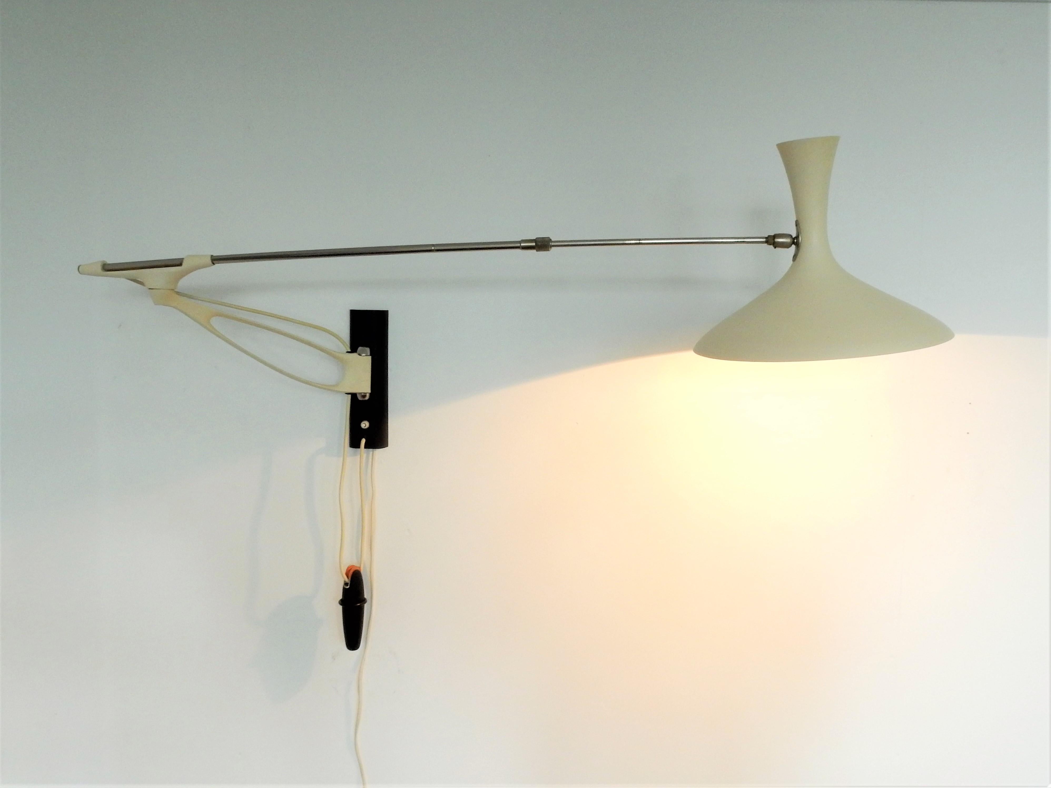 'Royal' Swing-Arm Wall Lamp for Cosack, Germany, 1950s 7