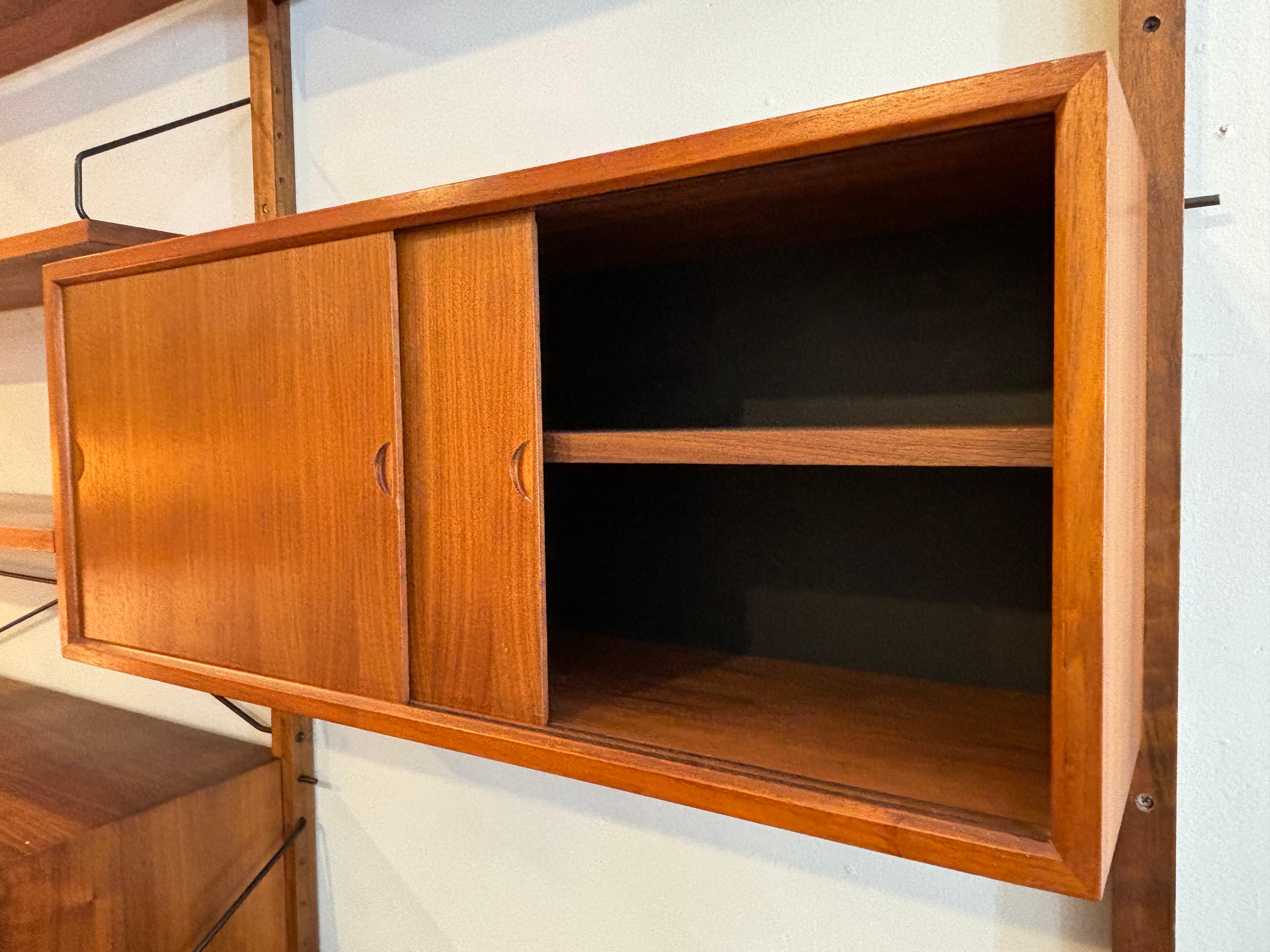 Royal System Teak 2 Bay Shelf Unit by Poul Cadovius 2
