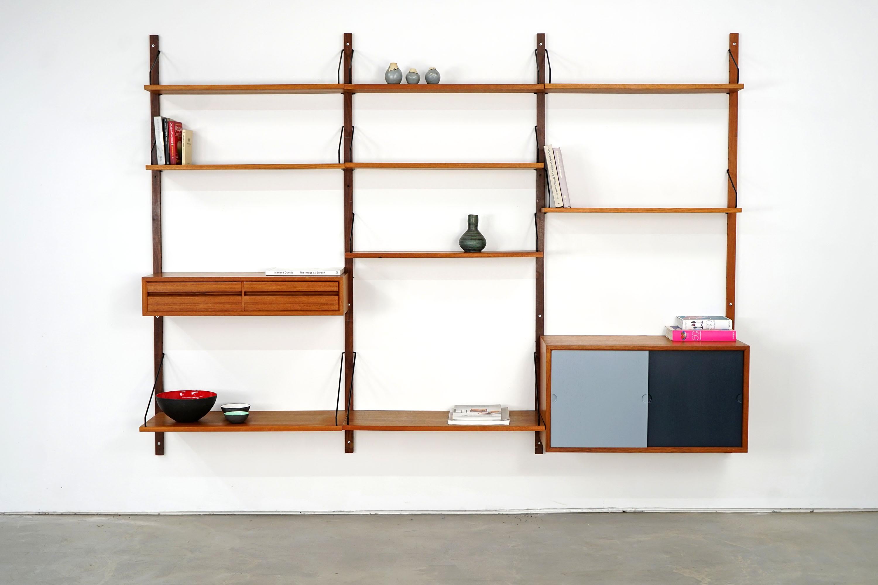 Royal System, Teak Wall Unit by Poul Cadovius for Cado, 1960s 4