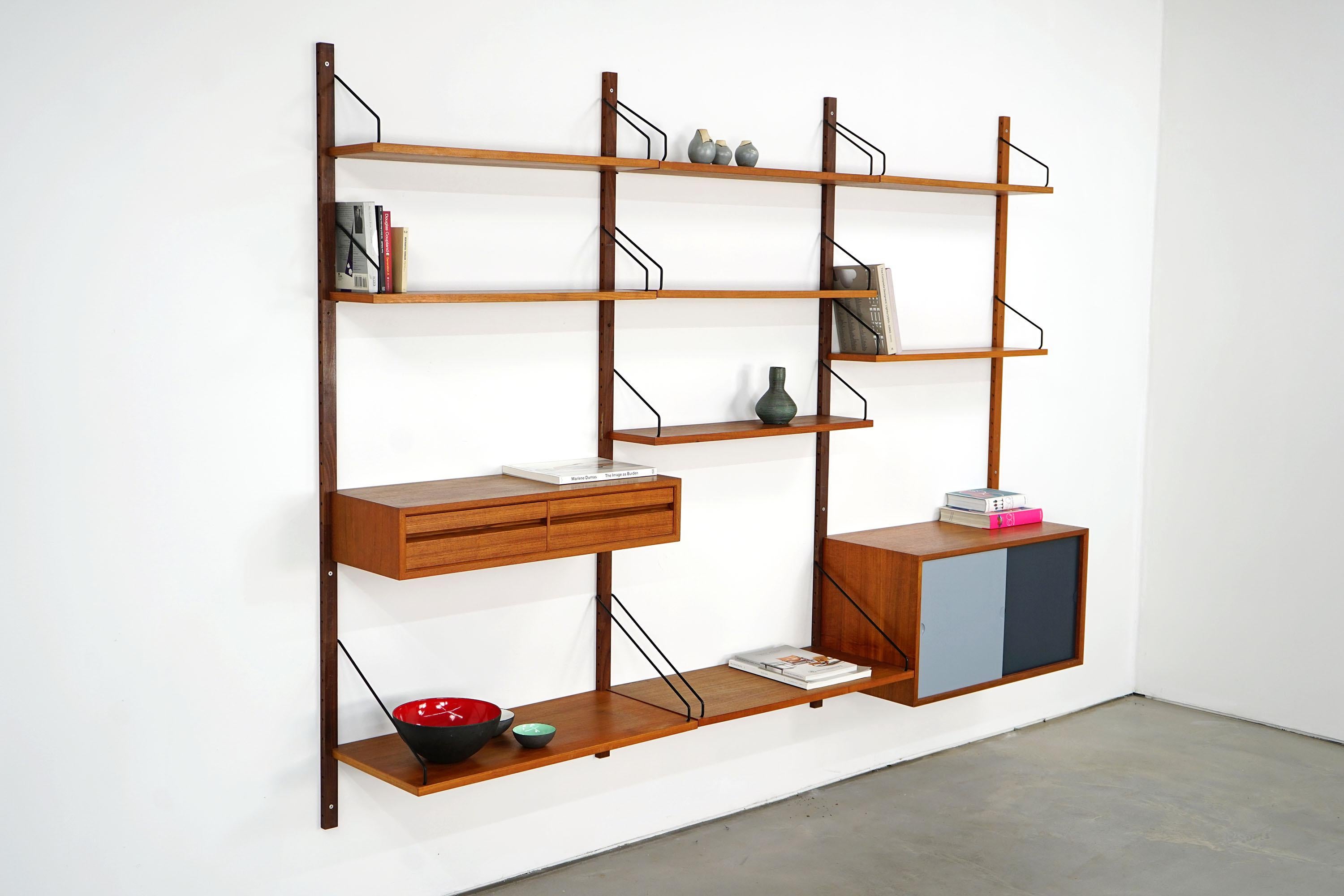 Royal System, Teak Wall Unit by Poul Cadovius for Cado, 1960s 5