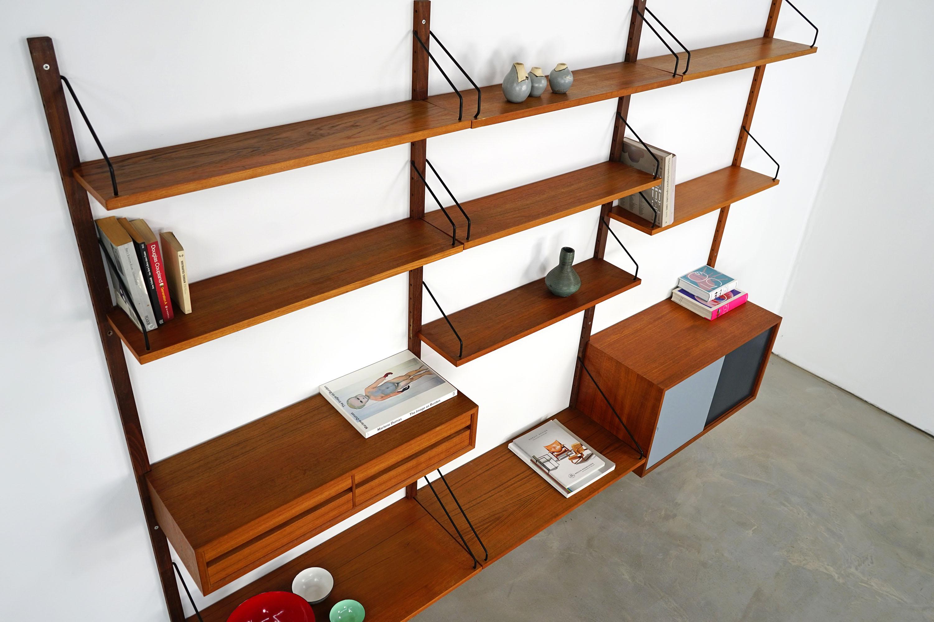 Royal System, Teak Wall Unit by Poul Cadovius for Cado, 1960s 6