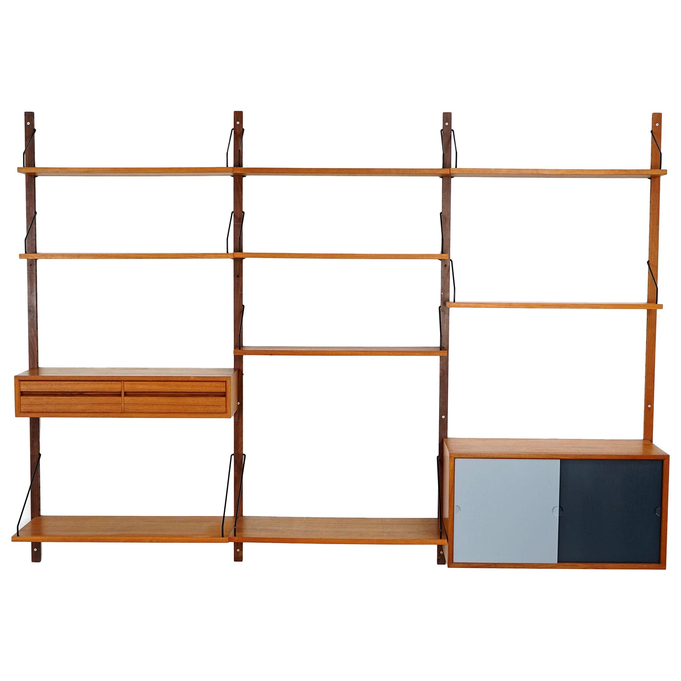 Royal System, Teak Wall Unit by Poul Cadovius for Cado, 1960s