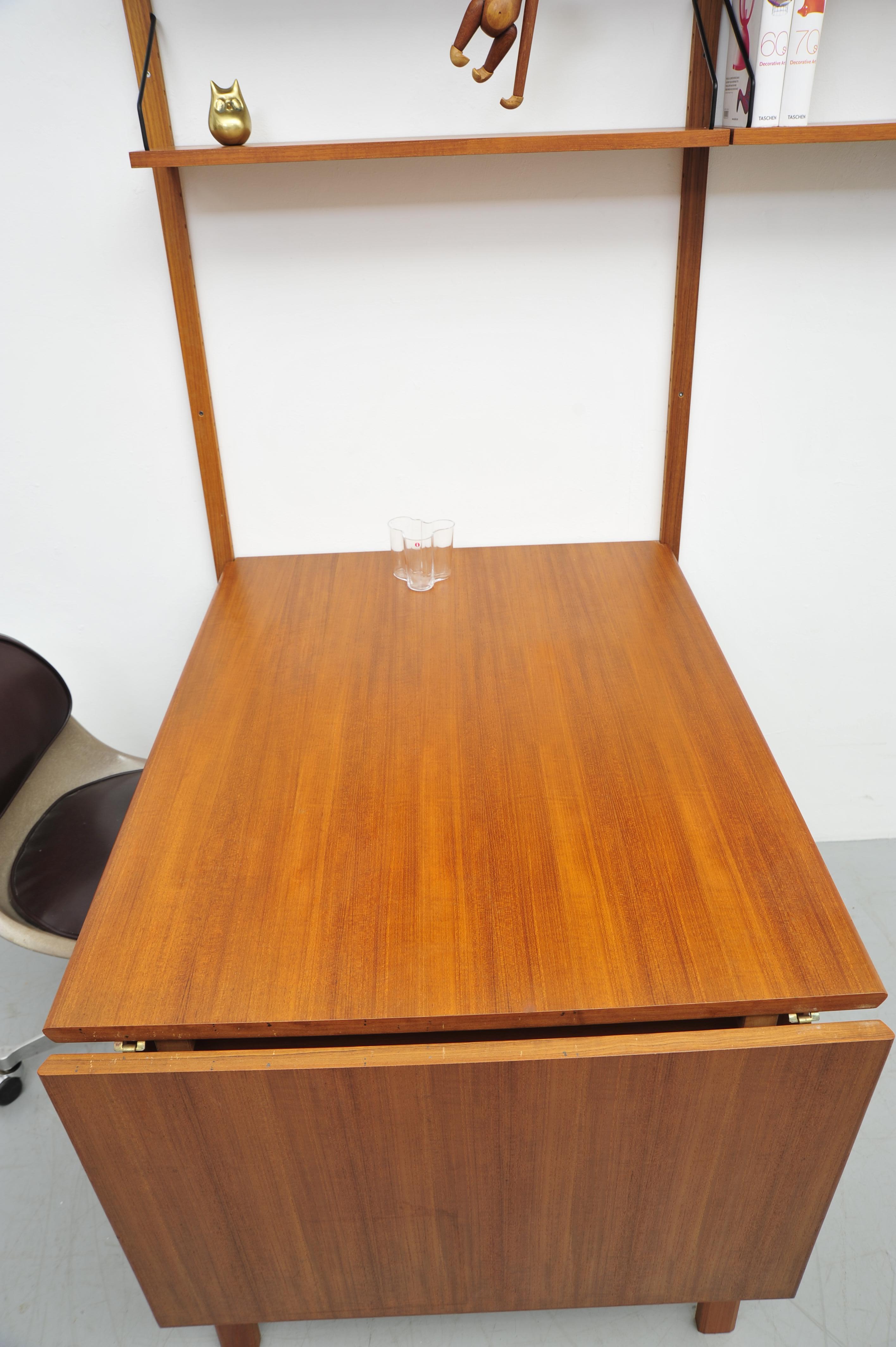 Poul Cadovius Teakholz Real Regalsystem 1950 Teca en venta