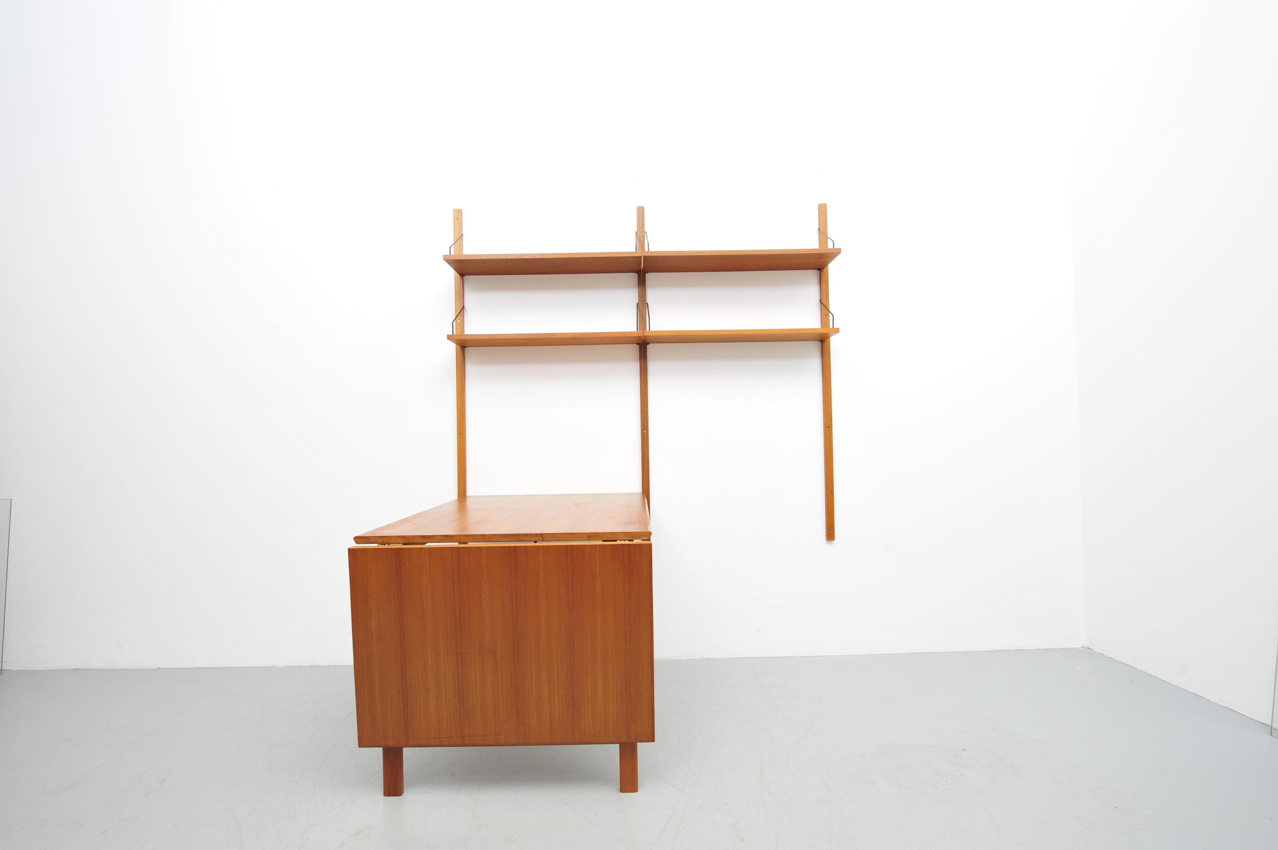 Poul Cadovius Teakholz Real Regalsystem 1950 en venta 1