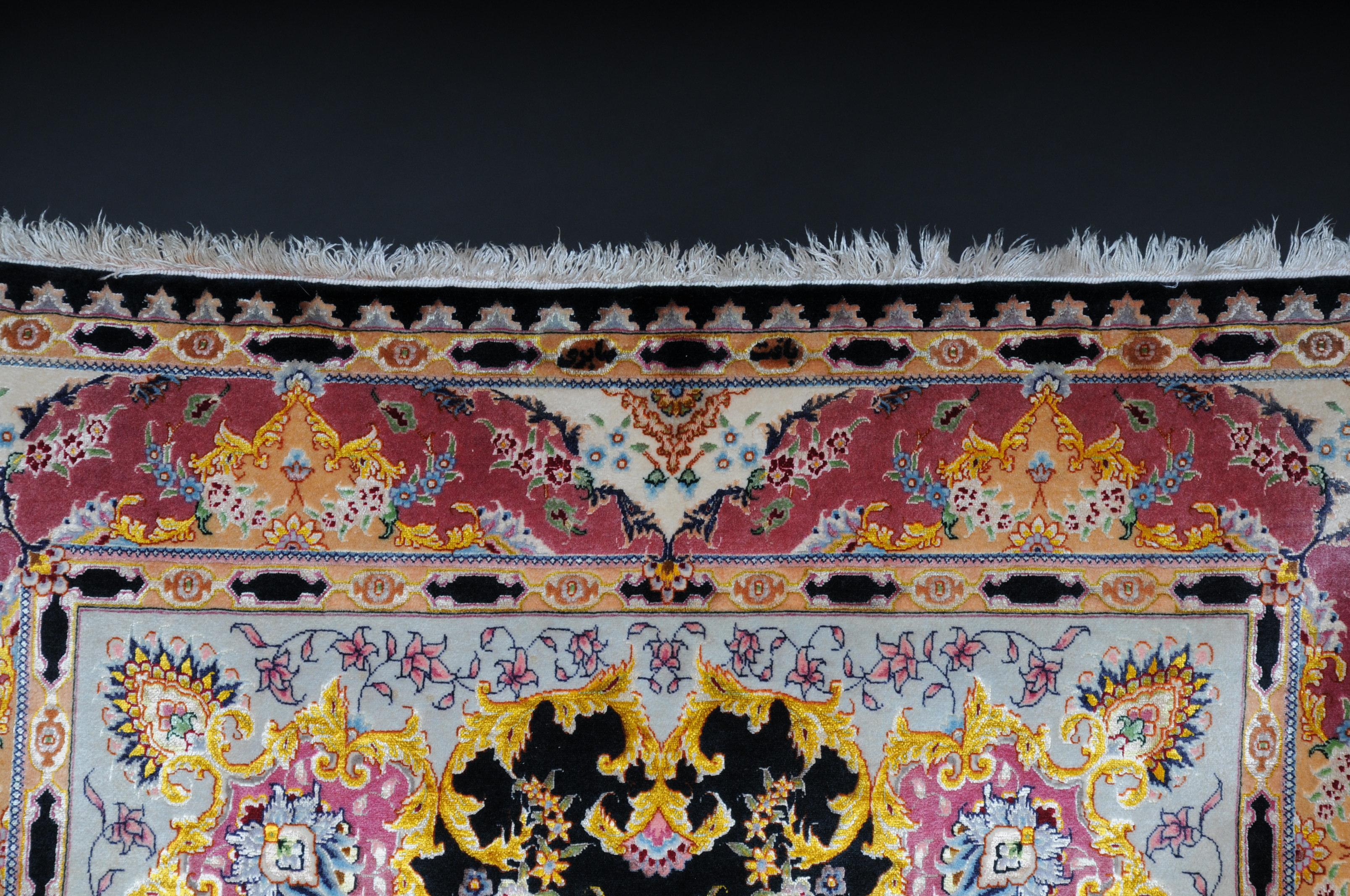 Royal Tabriz-Korkwolle mit Seide, um 1980, Meistersignatur im Angebot 10