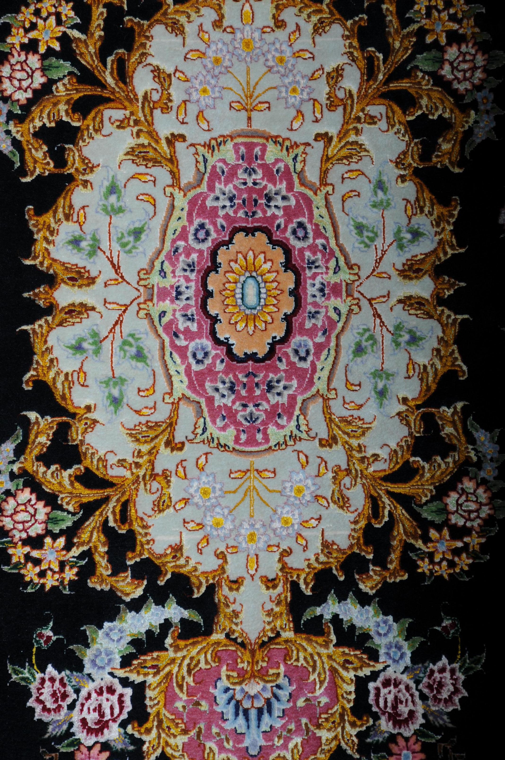 Royal Tabriz-Korkwolle mit Seide, um 1980, Meistersignatur (Unbekannt) im Angebot