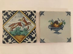 Royal Tichelaar Makkum Antique Delft Dutch Faience Hand-Painted Tiles