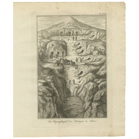 Royal Tombs in the Valley of the Kings, Thebes – Antique View, Egypt 1776