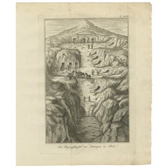Tumbas reales en el Valle de los Reyes, Tebas - Vista antigua, Egipto 1776