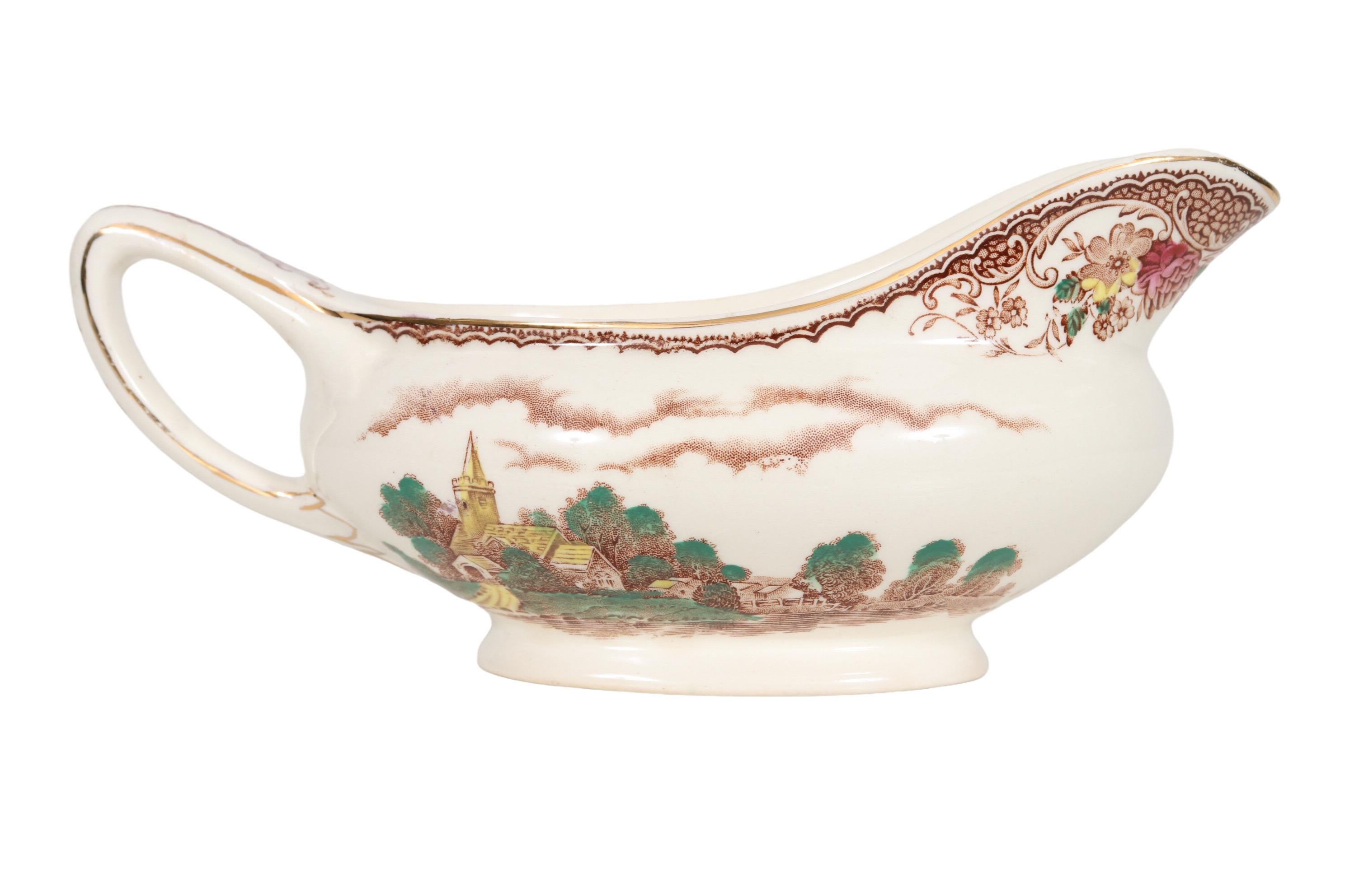 Royal Tudor Ware, Porzellan-Soßenboot (20. Jahrhundert) im Angebot