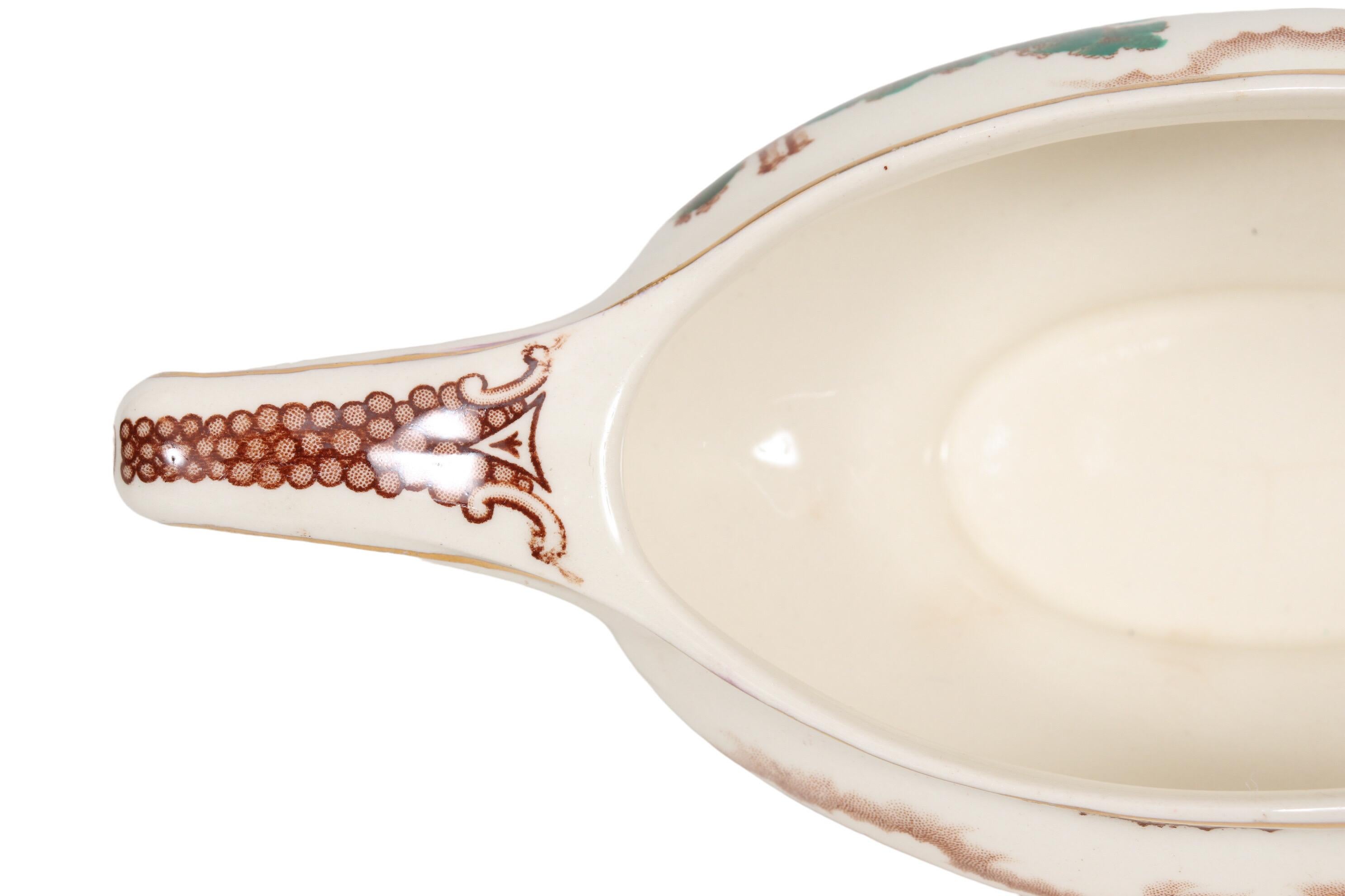 20th Century Royal Tudor Ware Porcelain Gravy Boat For Sale