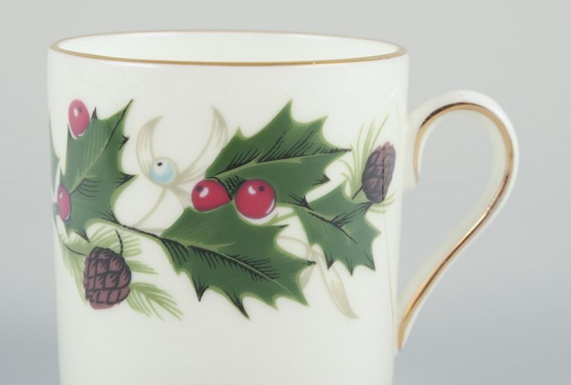 Royal Tuscan, England. Set of six cups and saucers. The “Noel” series. For Sale 2