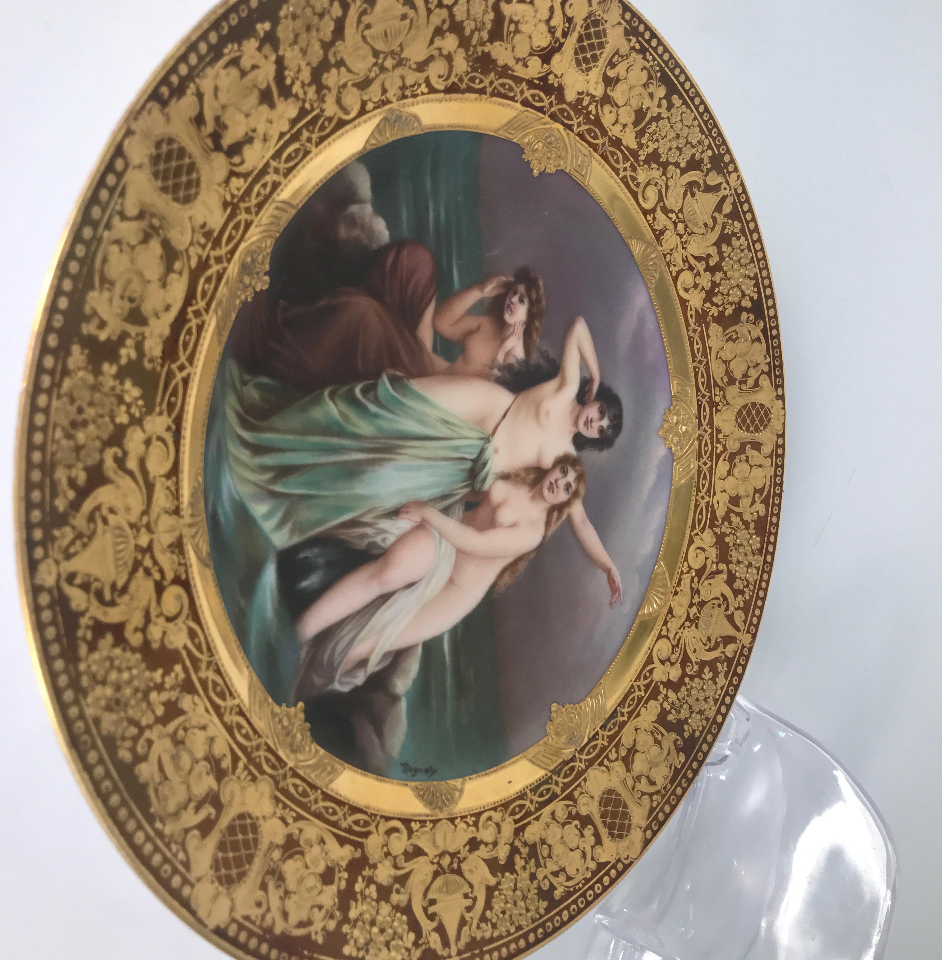Royal Vienna Cabinet Plate Signed Wagner 2
