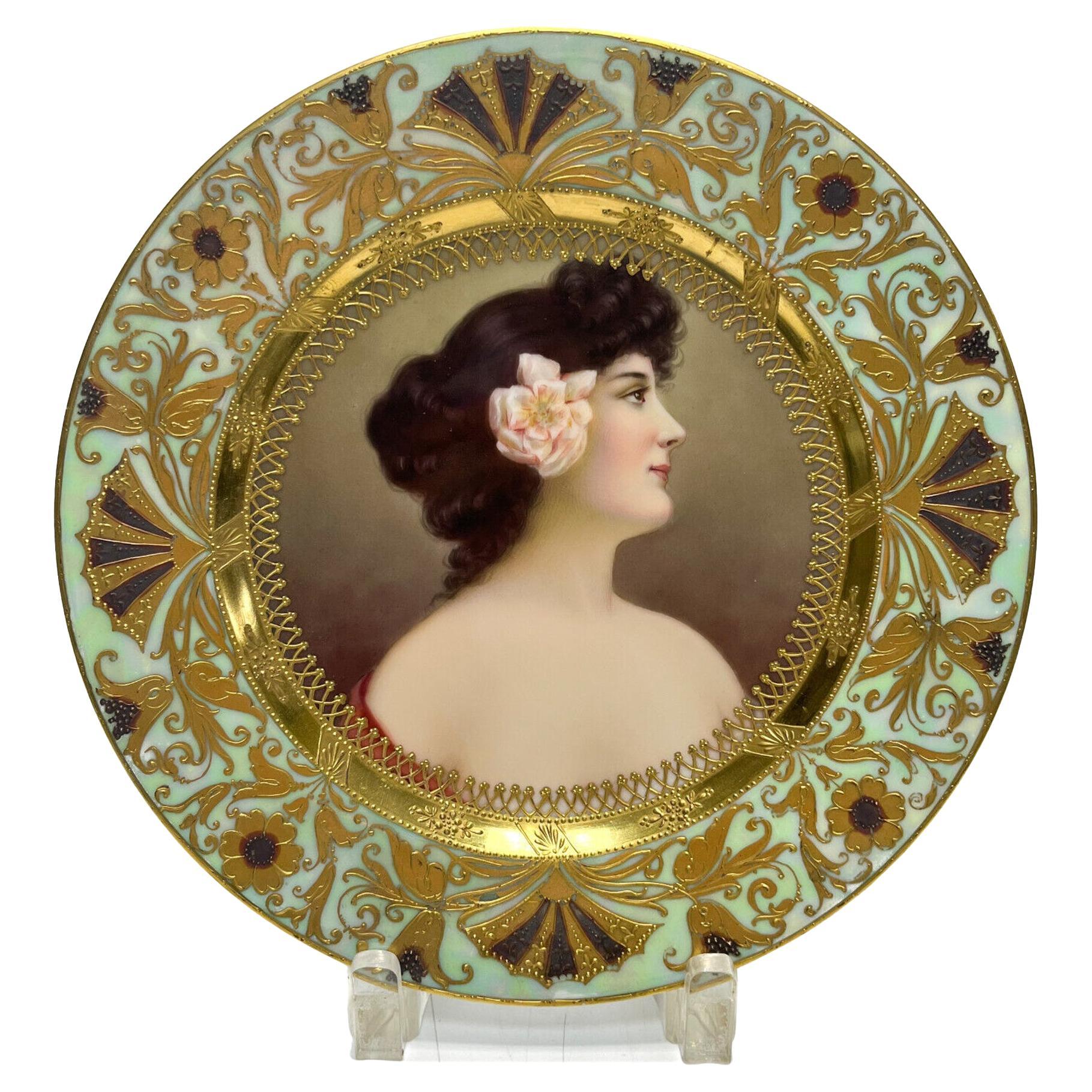 Austrian Royal Vienna Angelica Kauffman Porcelain Hand Painted