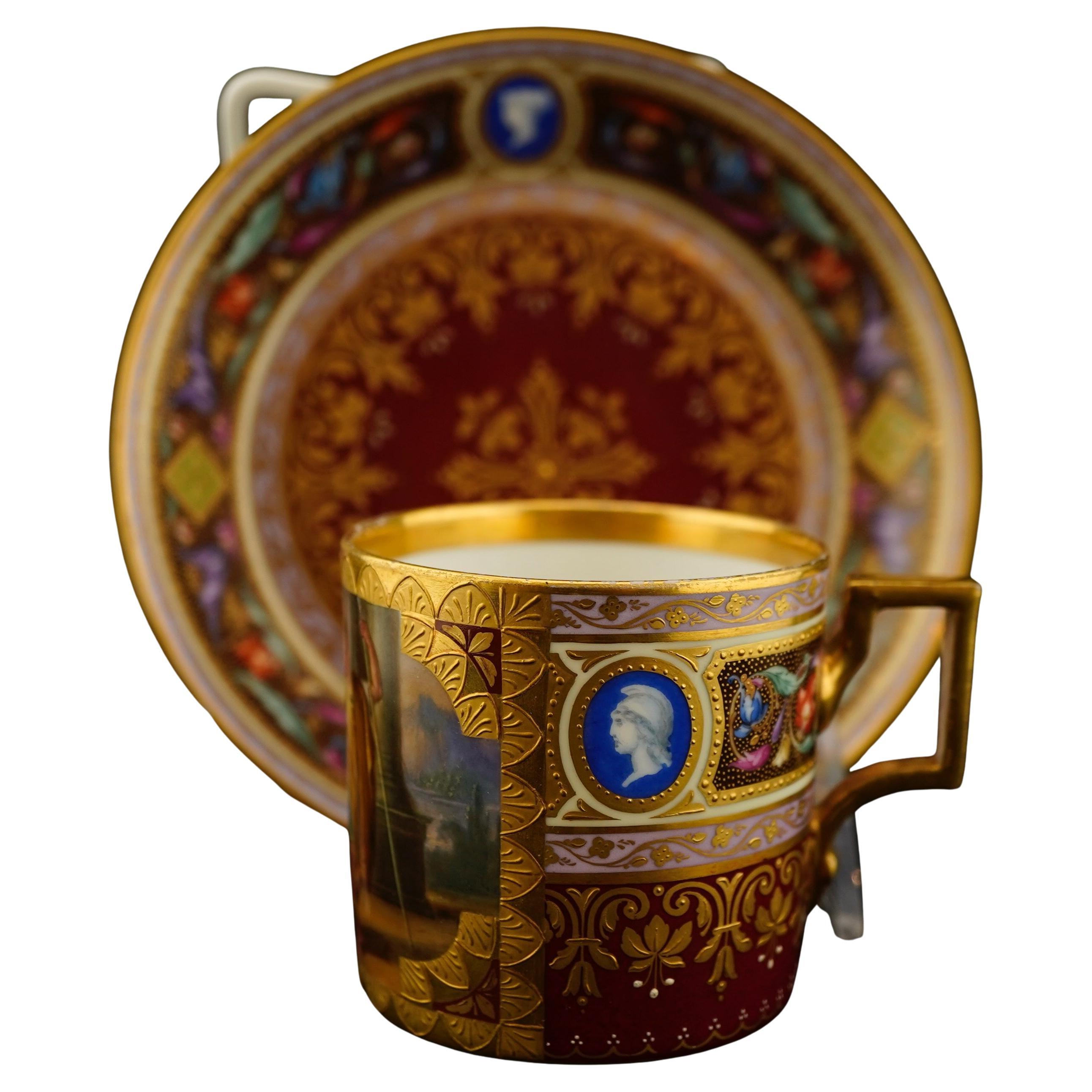 Royal Vienna Cabinet Cup and Saucer en venta