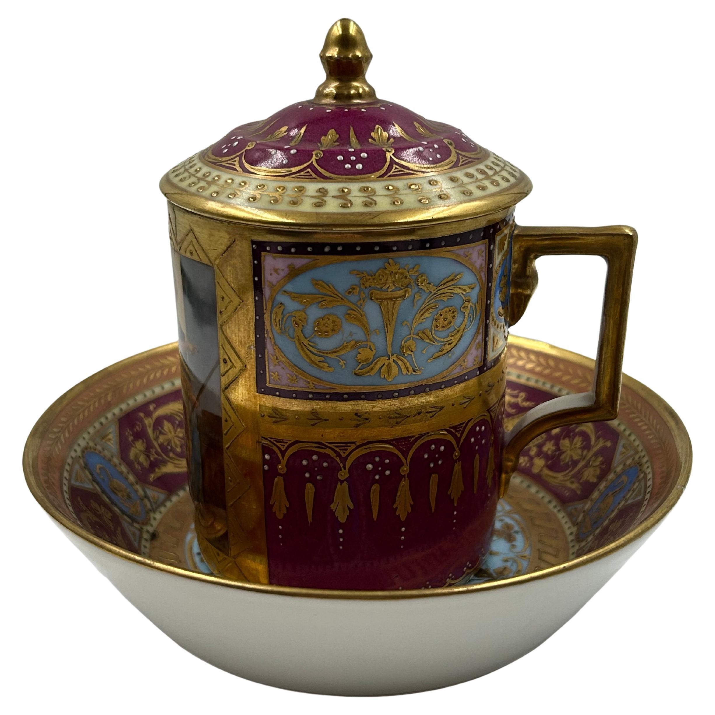 Royal Vienna Becher aus Keramik und Emaille im Angebot