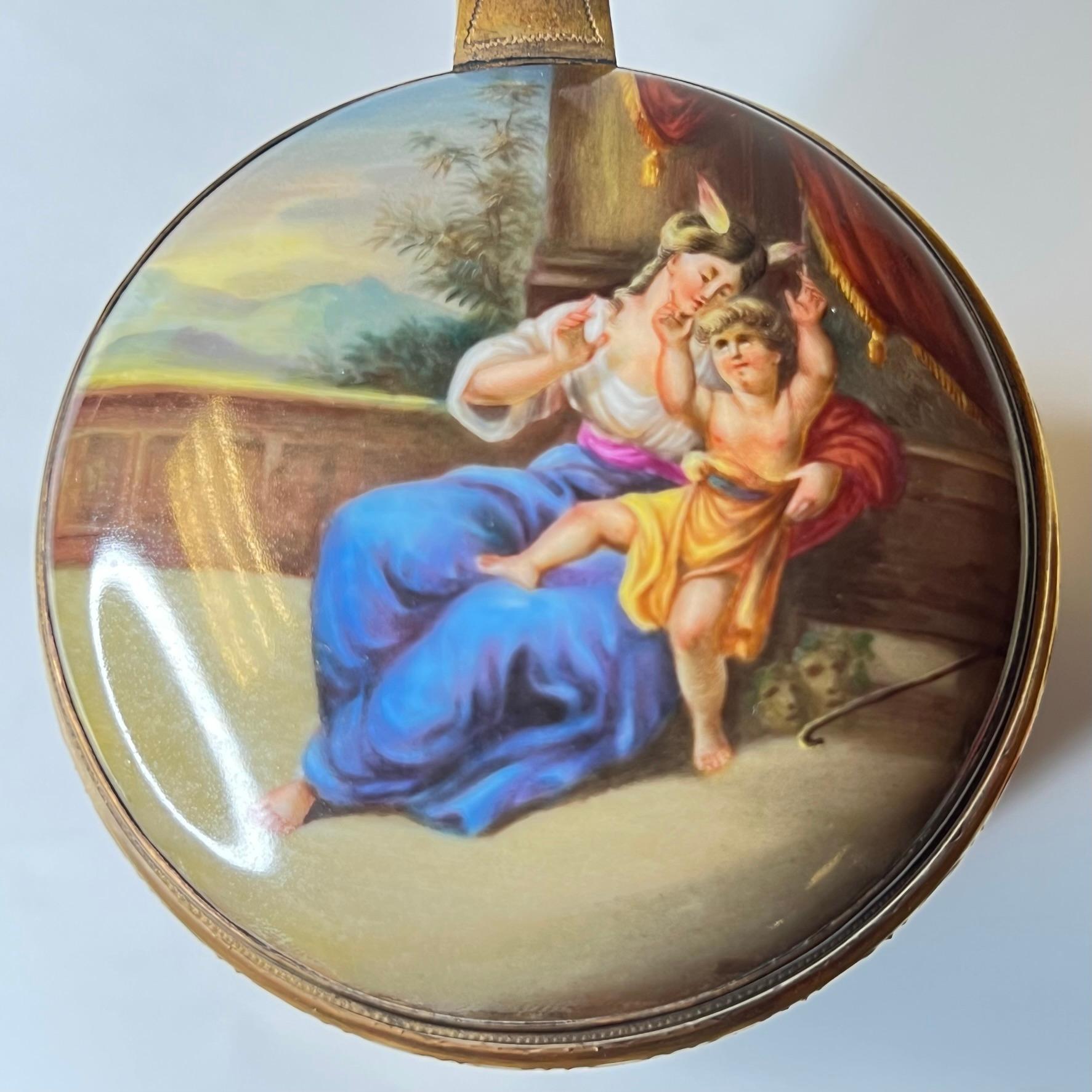 Royal Vienna Gilt Porcelain Tankard Depicting Minerva For Sale 13