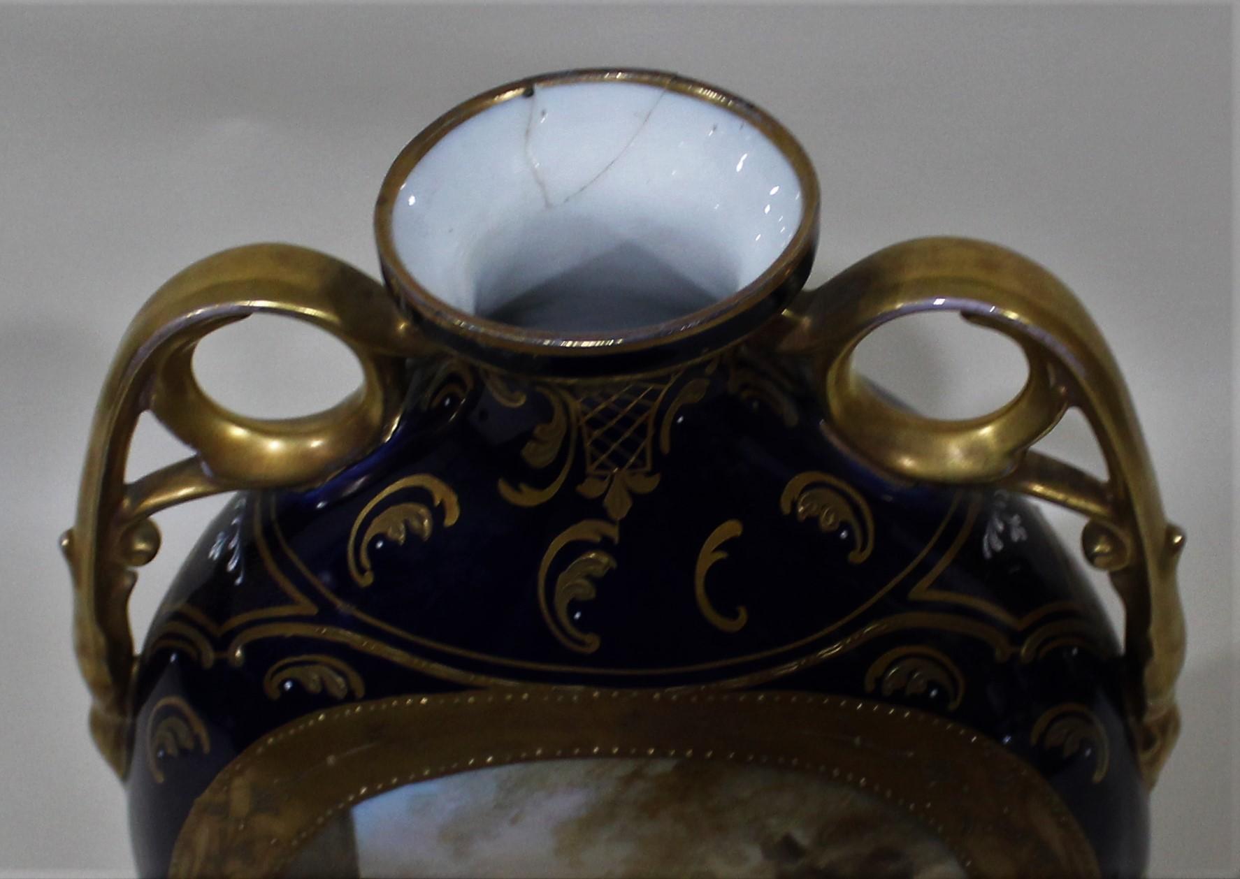 Vaso o urna con coperchio Royal Vienna in vendita 3
