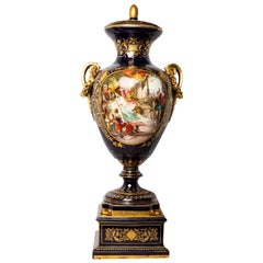Royal Vienna Lidded Vase with Shakespeare Scenes