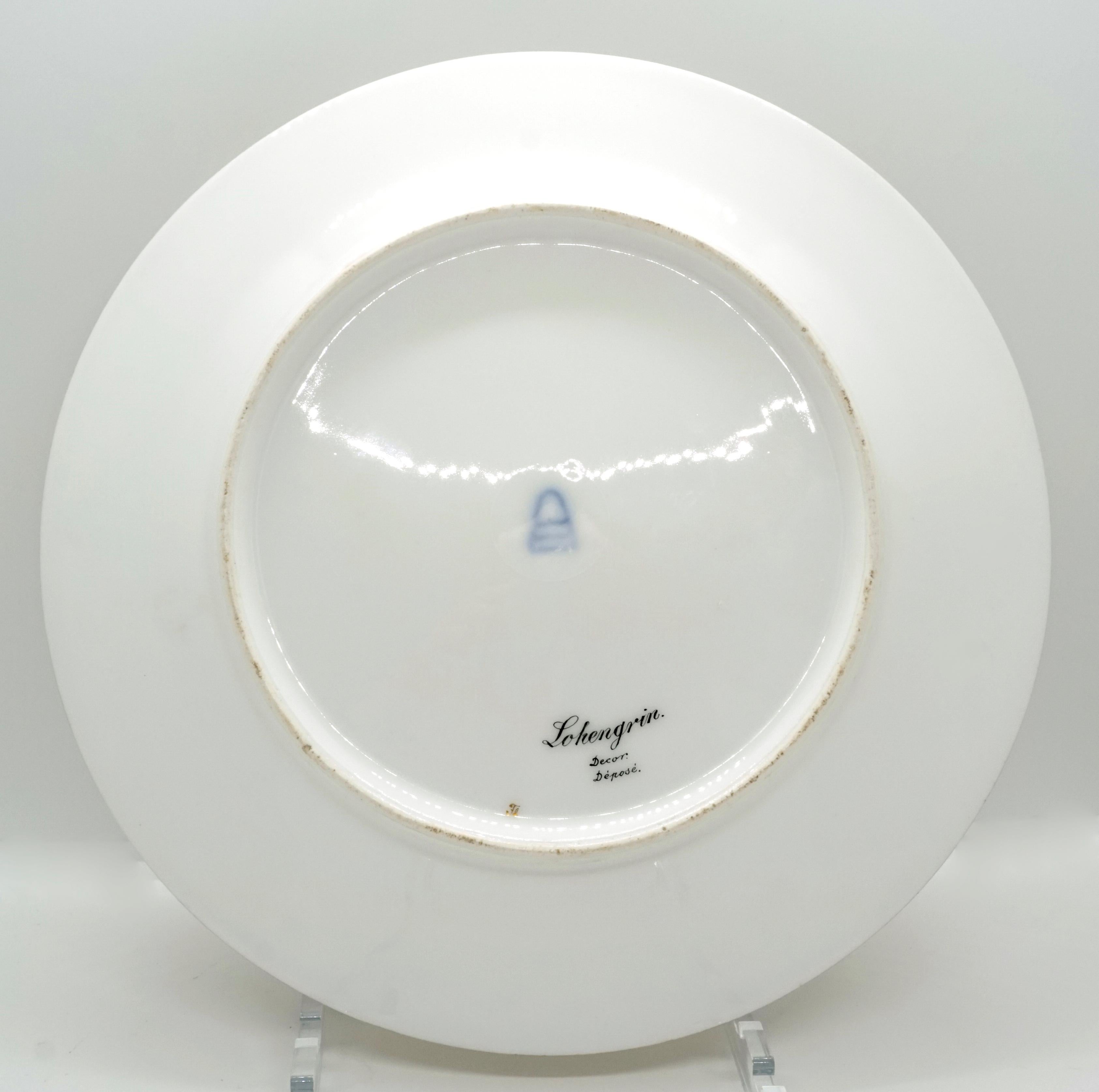 Early 20th Century Royal Vienna Picture Plate 'Lohengrin' Painted by Franz Wagner, circa 1900 For Sale