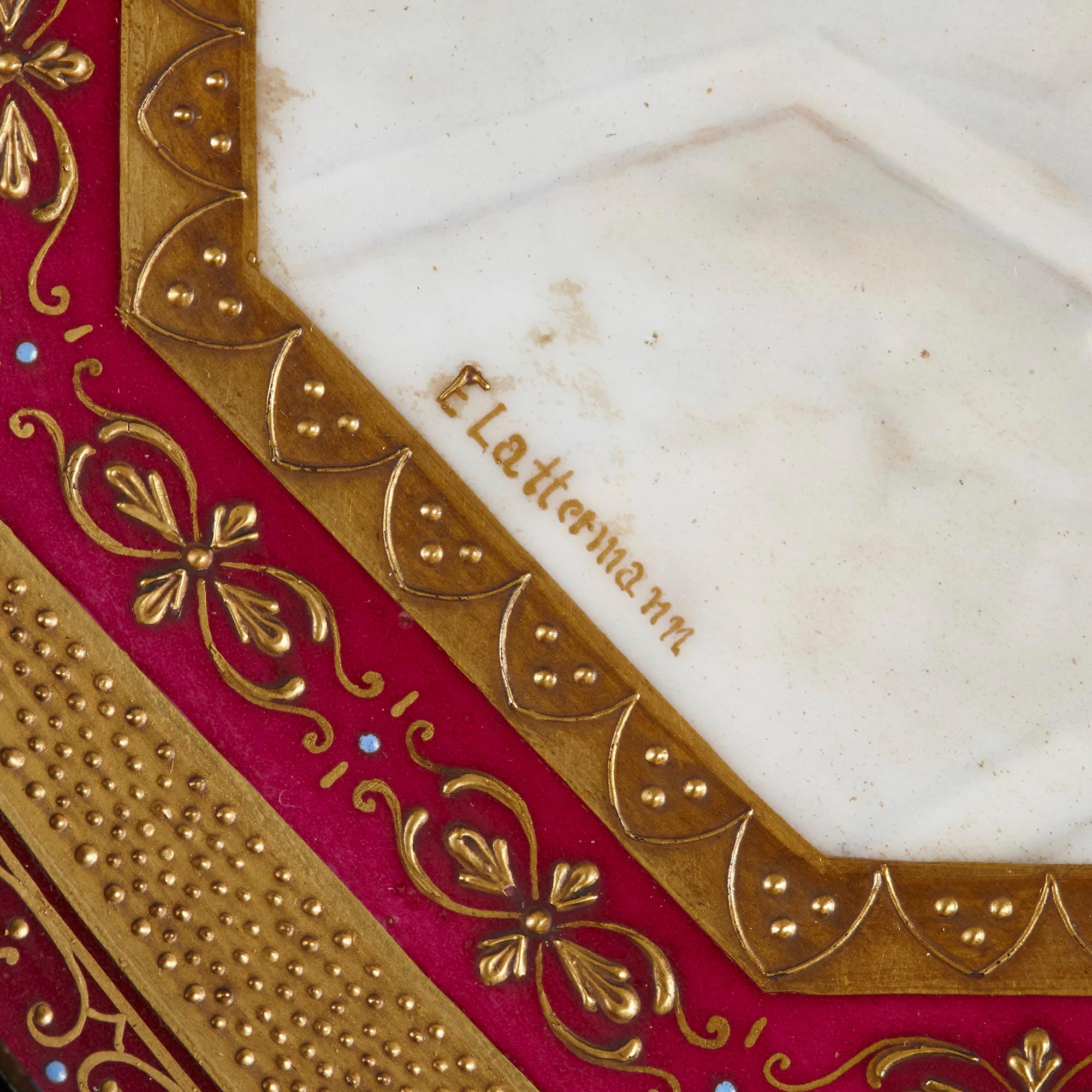 Cargador de porcelana Royal Vienna con tema de teatro en Bueno estado para la venta en London, GB