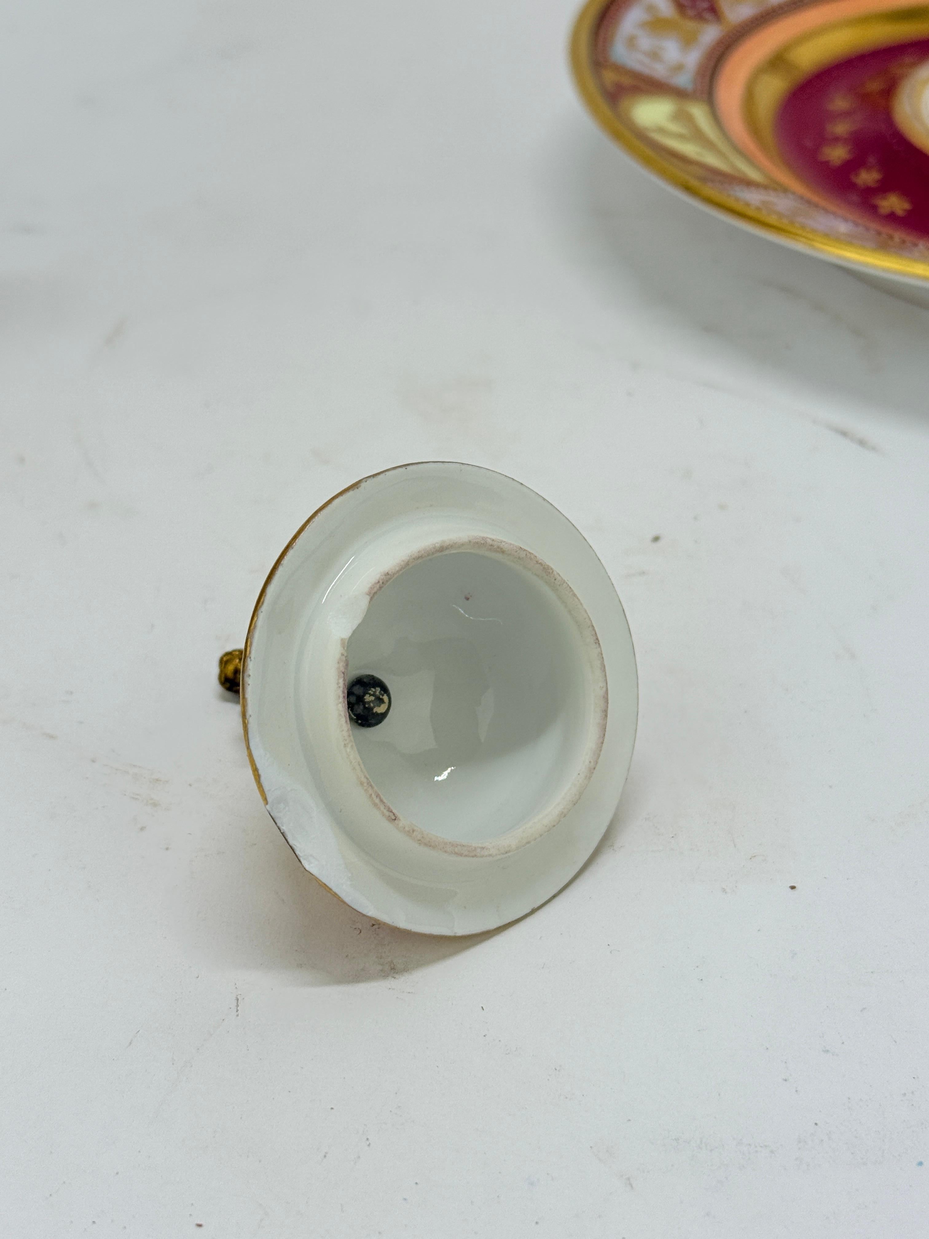 Royal Vienna Porcelain Covered Pitcher & Underplate Hector and Paris, Circa 1830 For Sale 6