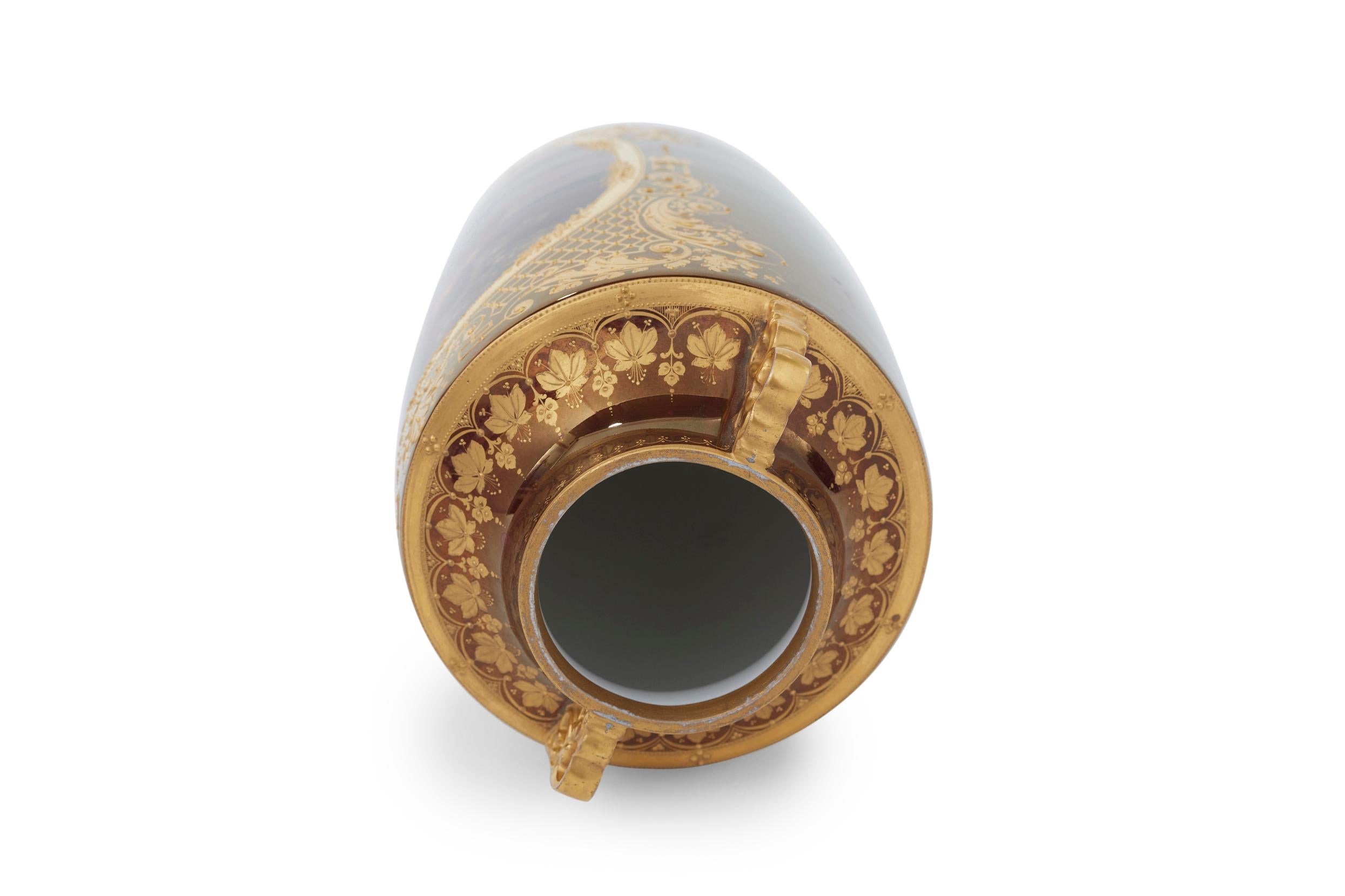 European Royal Vienna Porcelain Decorative Vase / Piece For Sale