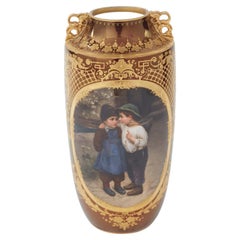 Antique Royal Vienna Porcelain Decorative Vase / Piece