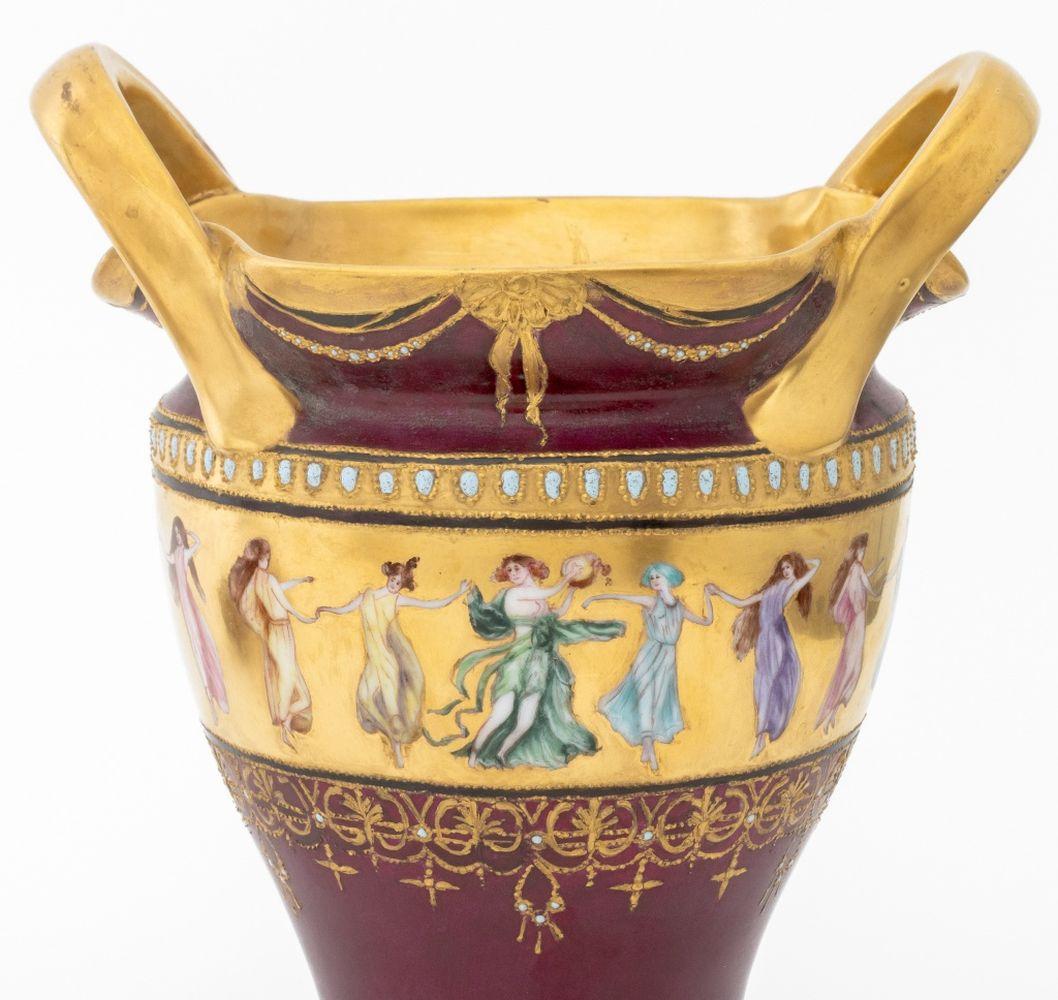 Royal Vienna Porcelain Vases, 2 For Sale 1