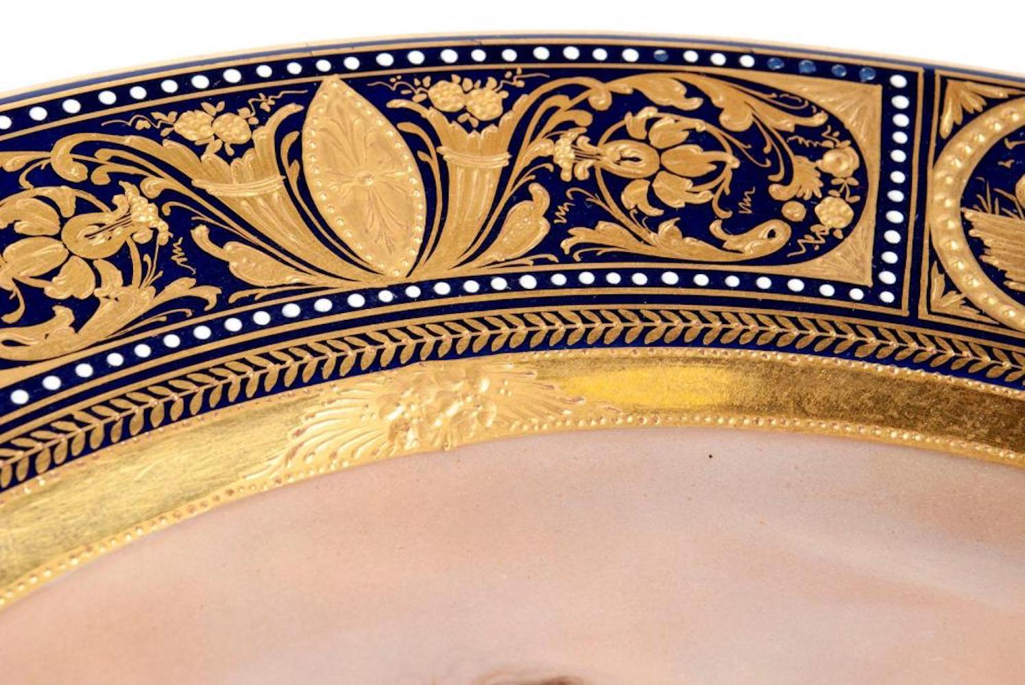 Porcelain Royal Vienna Portrait Plate 'B'