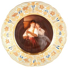 Royal Vienna Portrait Plate by Wagner 'C'